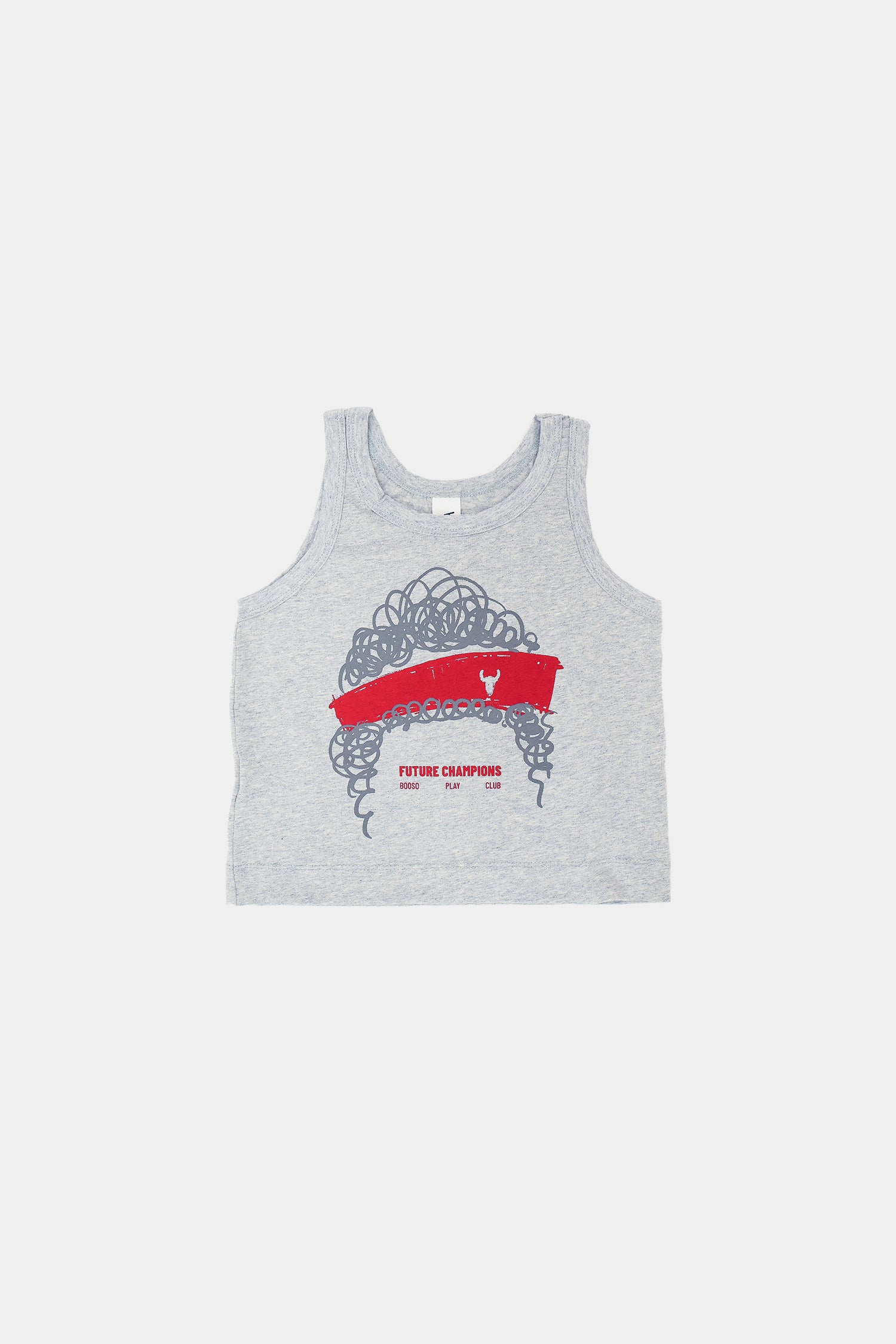 koszulka dziecięca- HAIR TOP gray/red
