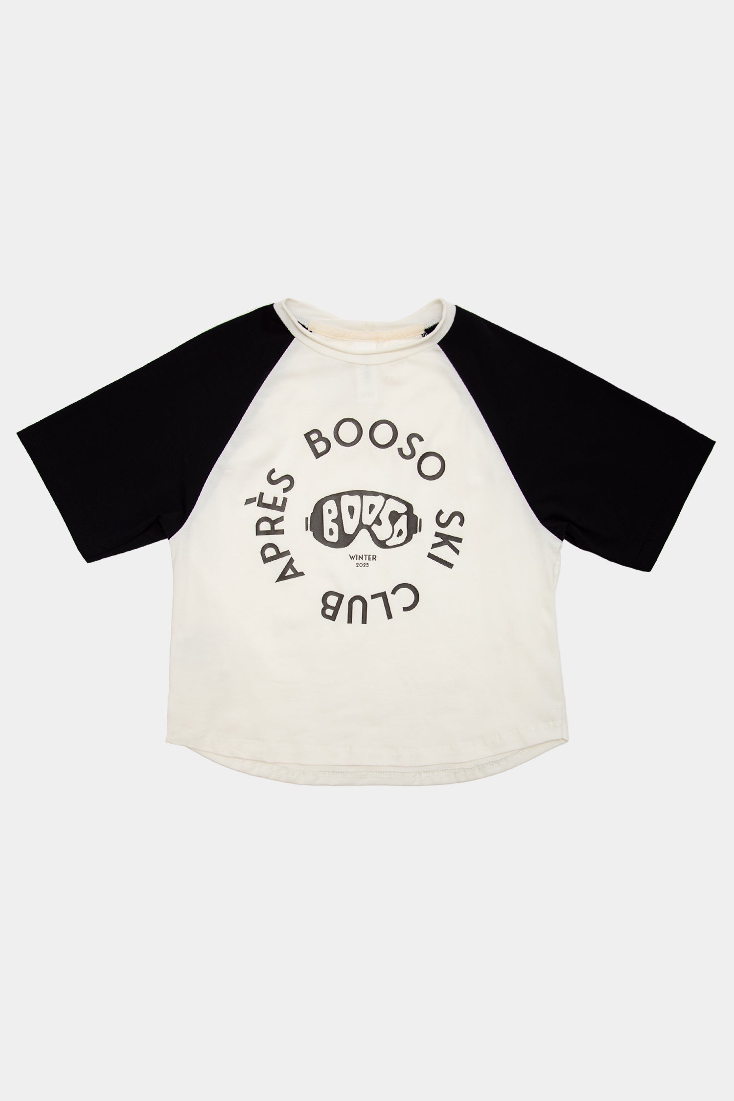 koszulka dziecięca- DOUBLE TEE ecru/black