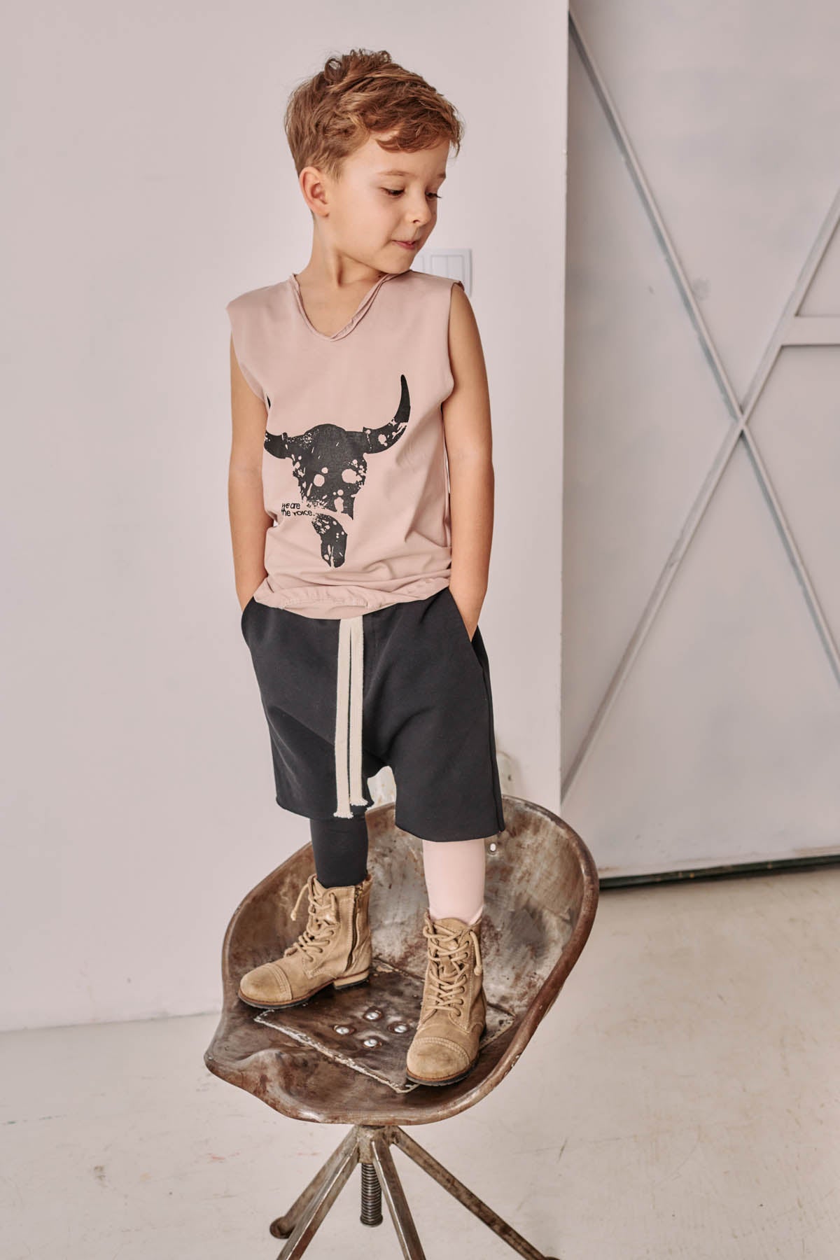 top dziecięcy- BISON TOP dusty pink