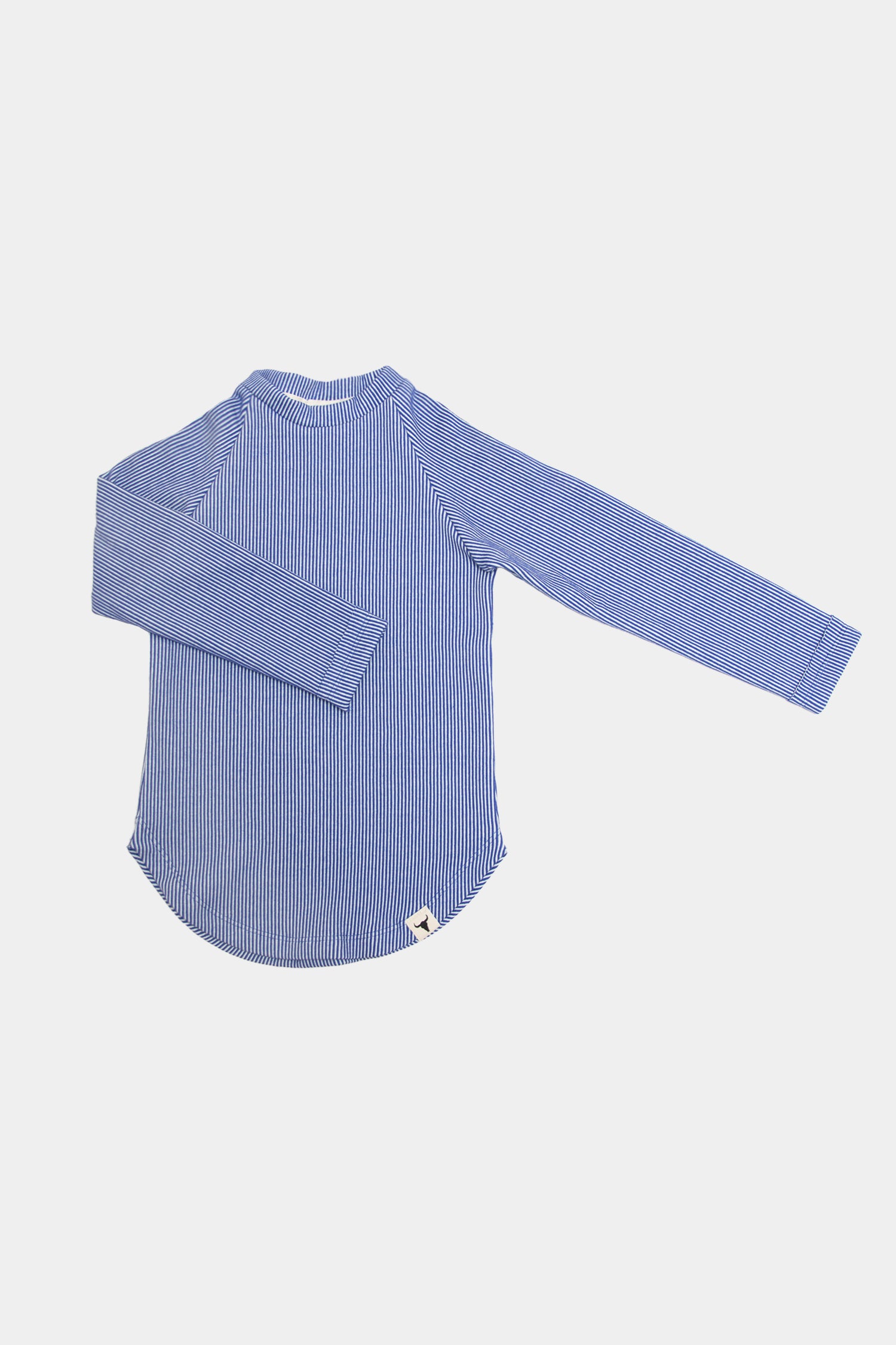 koszulka dziecięca- RIBB LONGSLEEVE blue/white