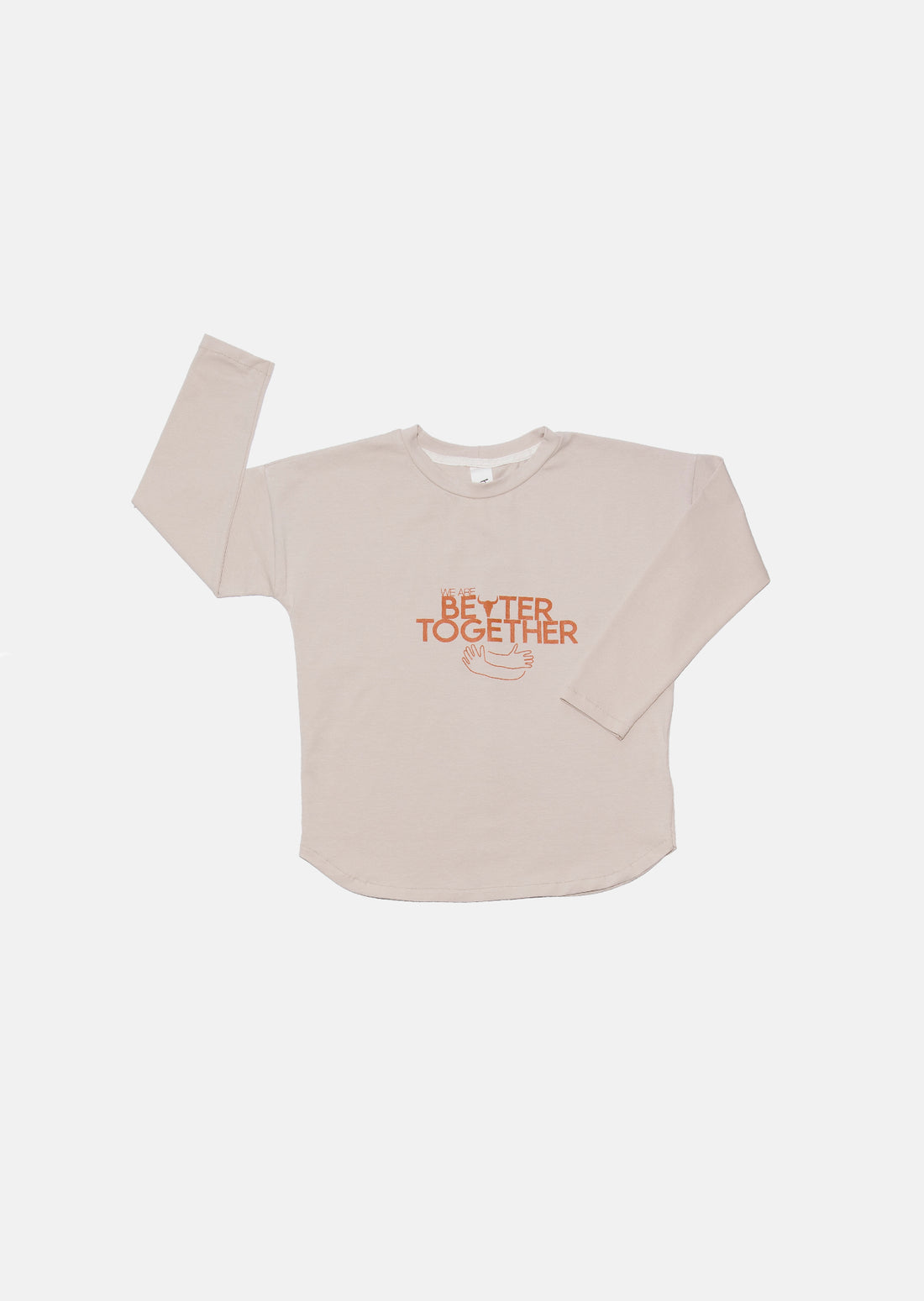 koszulka dziecięca- WIDE BETTER LONGSLEEVE ivory/terra