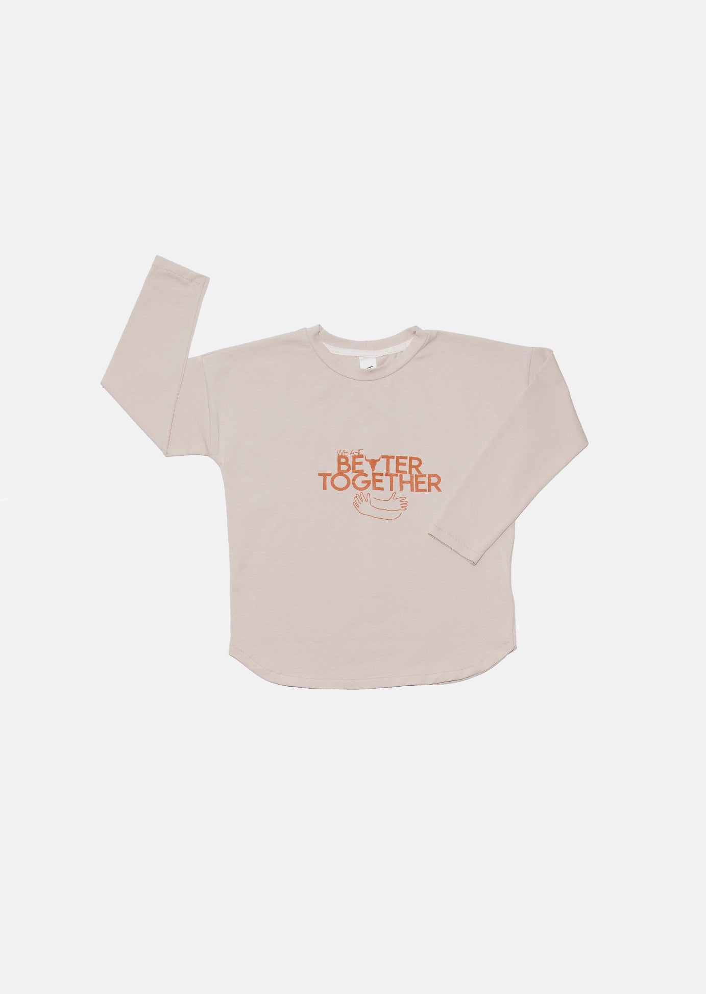koszulka dziecięca- WIDE BETTER LONGSLEEVE ivory/terra