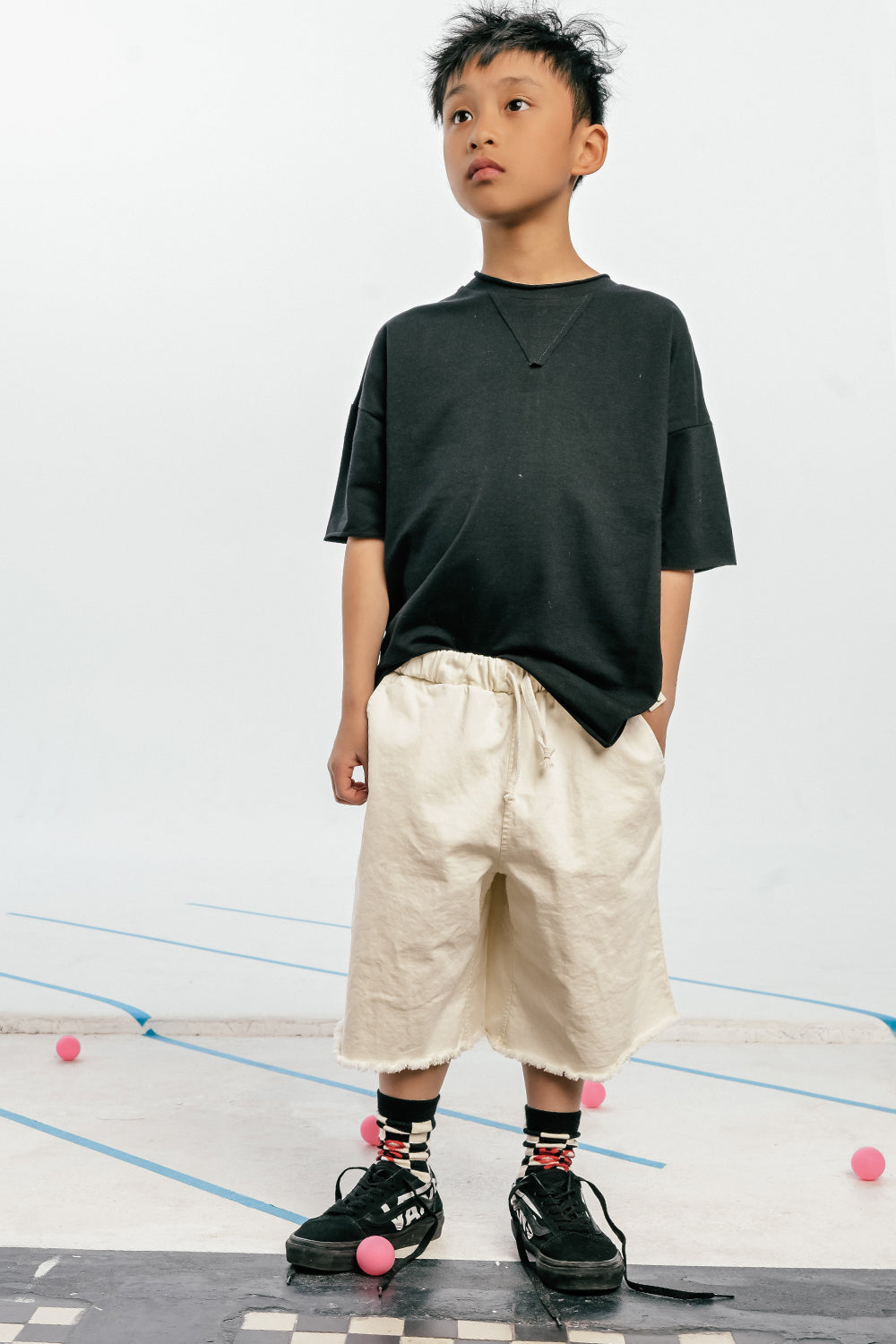 koszulka dziecięca- BLACK CYCLING TEE