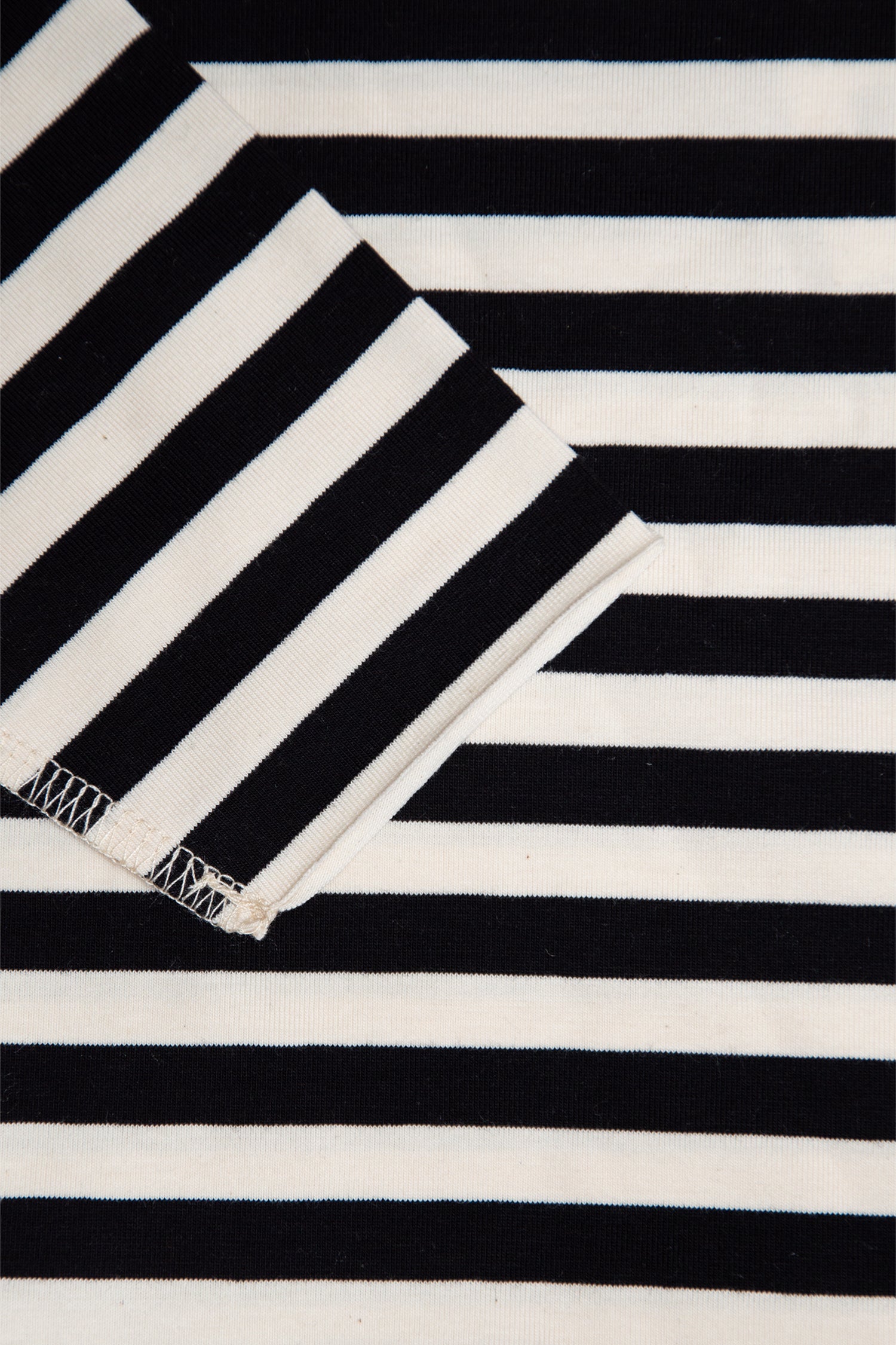 koszulka dziecięca- STRIPED BOXY BOOSO LONGSLEEVE ecru/black