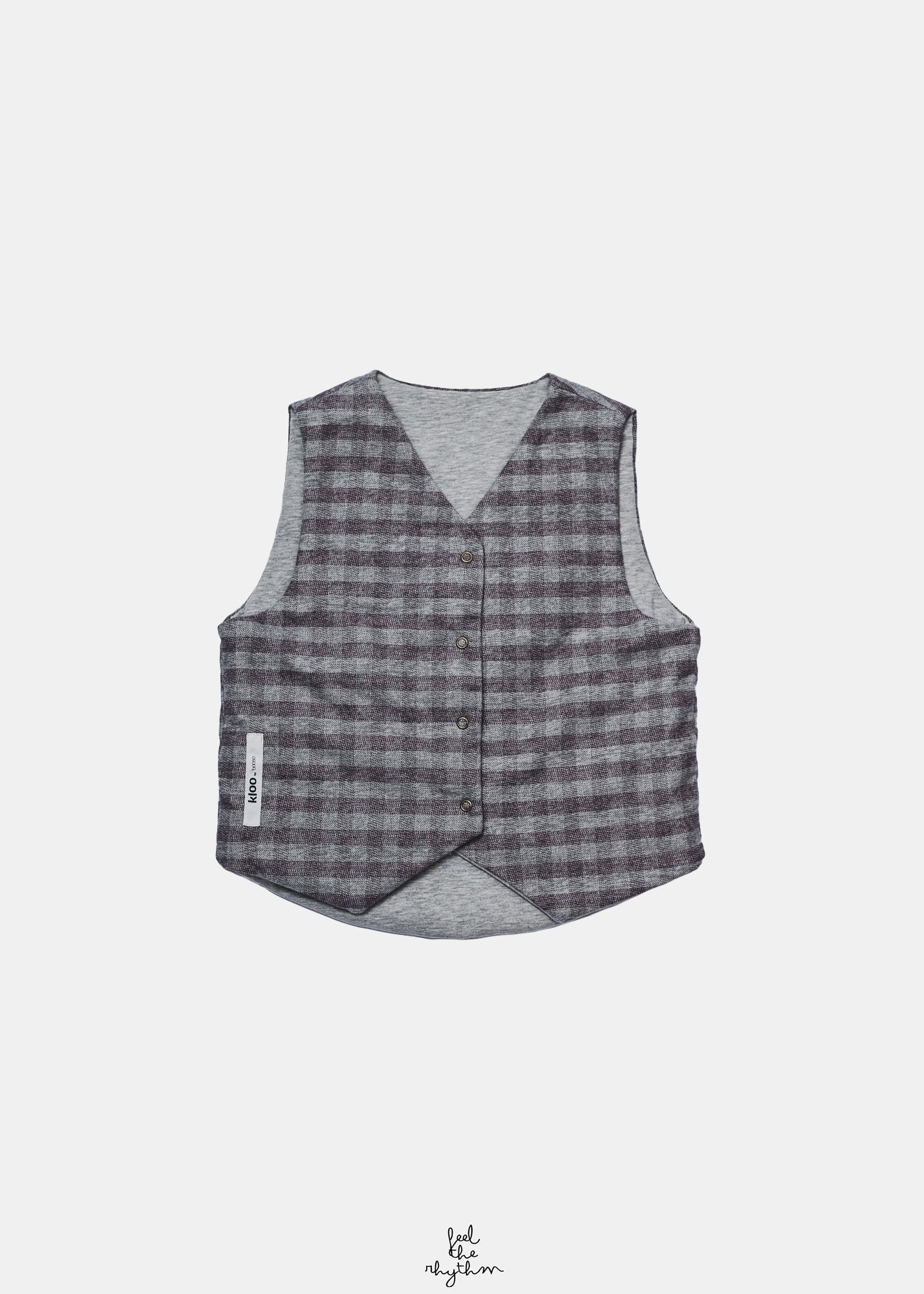kamizelka dziecięca- FEEL VEST gray/burgund