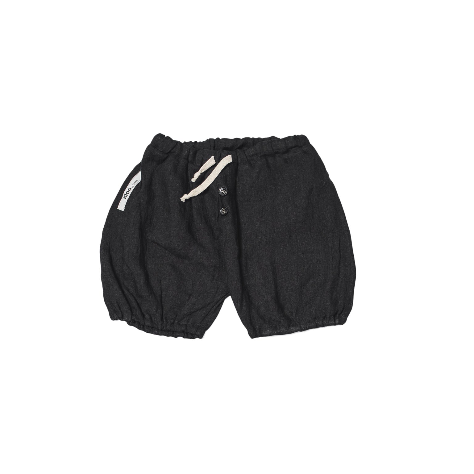 szorty dziecięce- LINEN BLOOMERS black