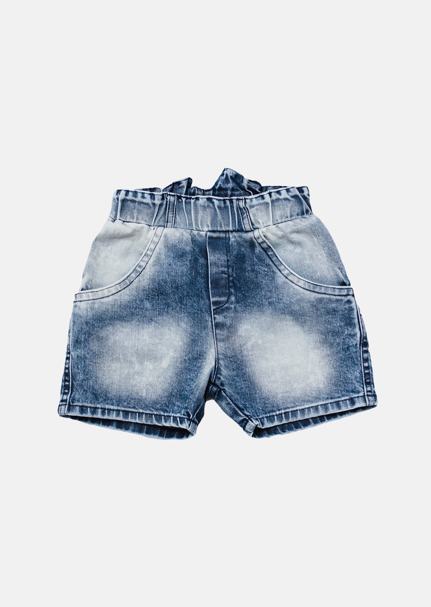 szorty dziecięce- JEANS SHORTS blue