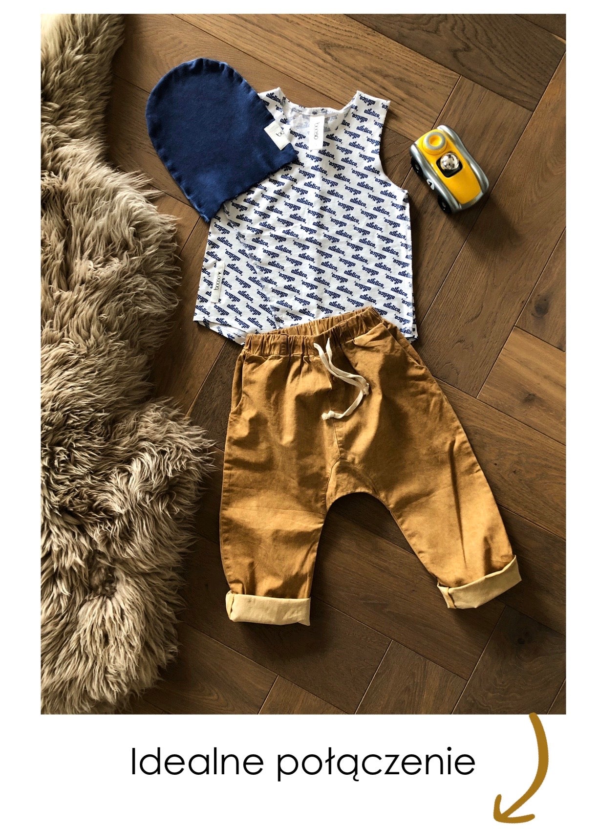 spodnie dziecięce- SAND PANTS mustard