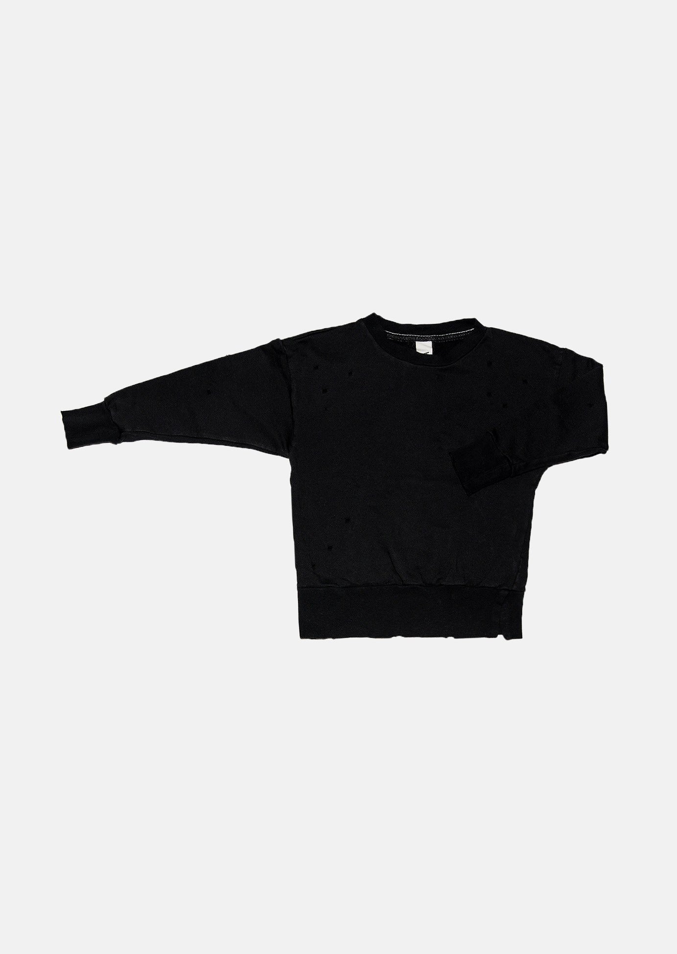 bluza dziecięca - TORN SWEATSHIRT black