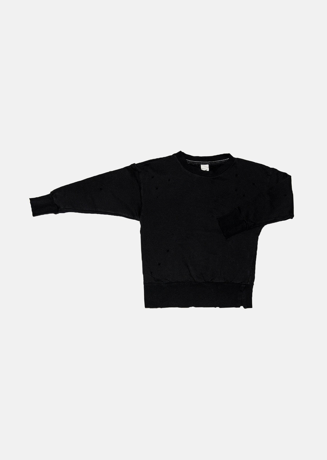 bluza dziecięca - TORN SWEATSHIRT black