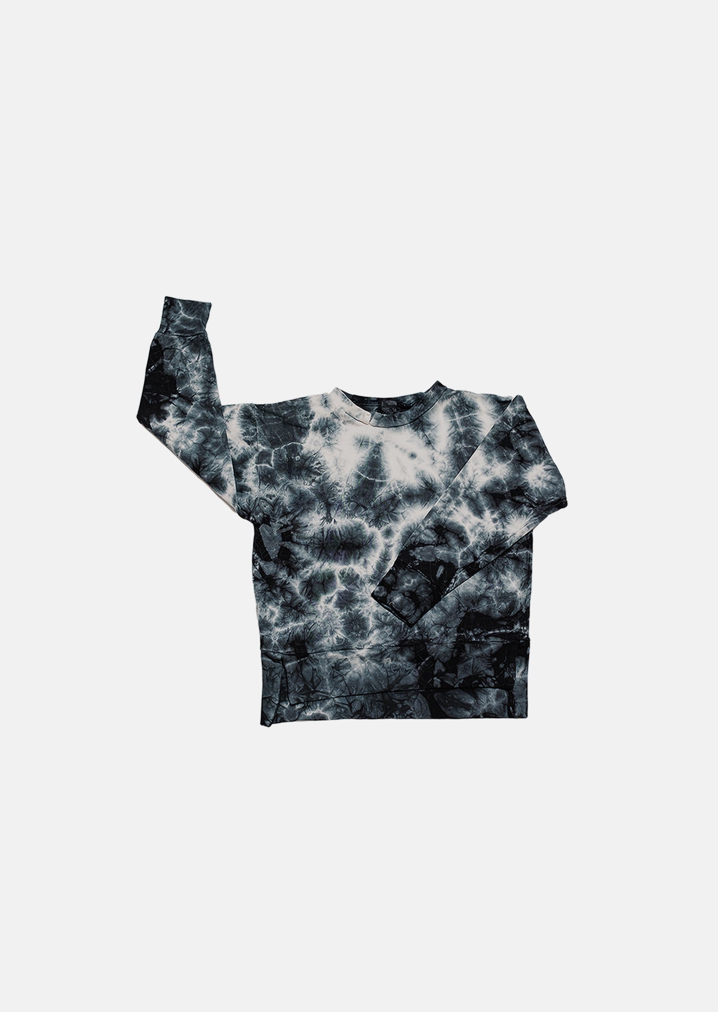 bluza dziecięca - TIEDYE SWEATSHIRT graphite