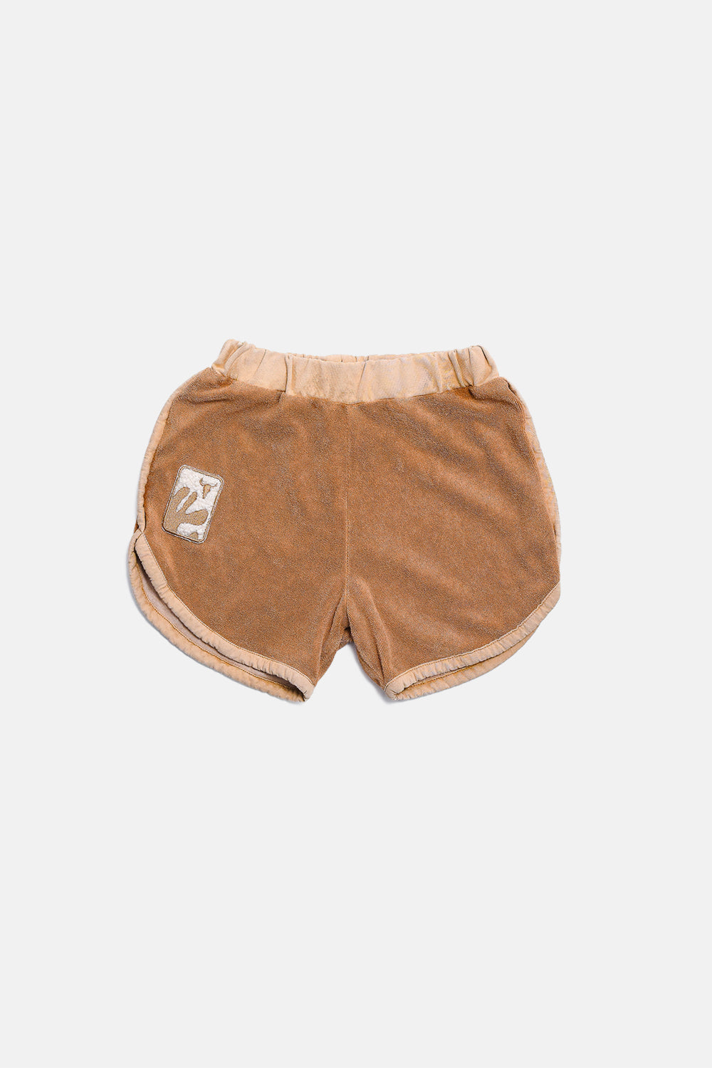szorty dziecięce - CAMEL TERRY SHORTS camel