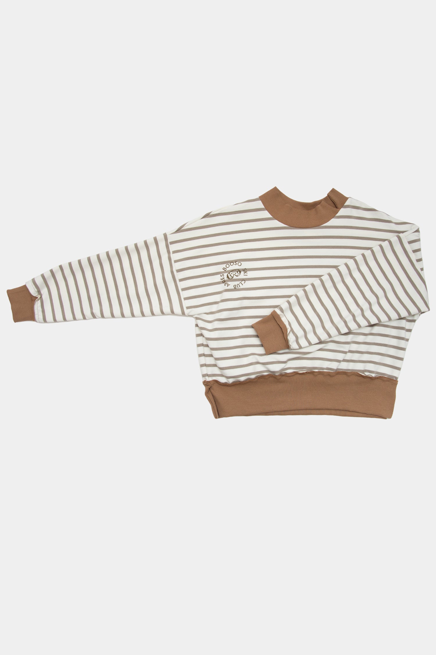 bluza dziecięca- STRIPED SWEATSHIRT beige/ecru