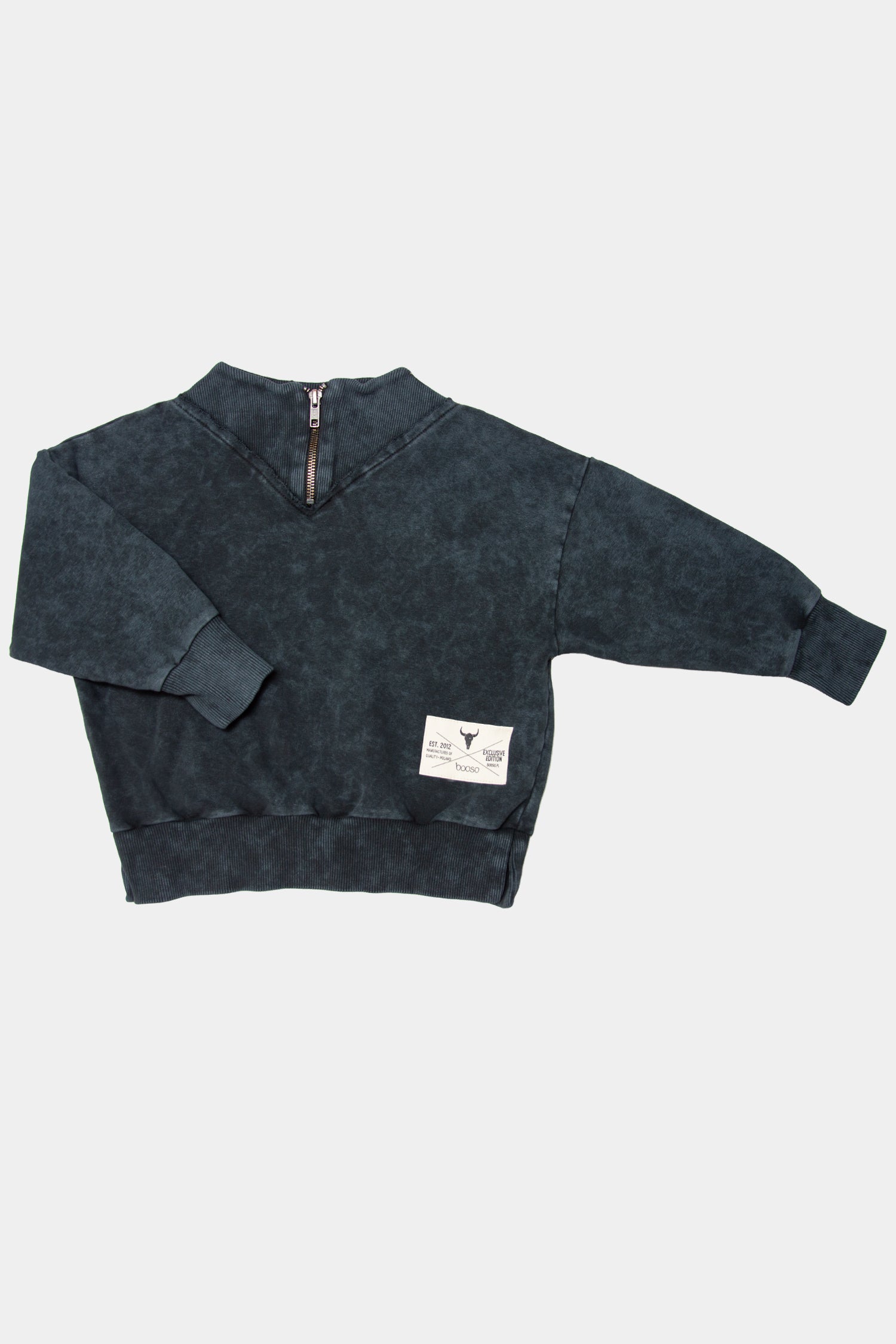 bluza dziecięca - ZIP UP VINTAGE SWEATSHIRT navy