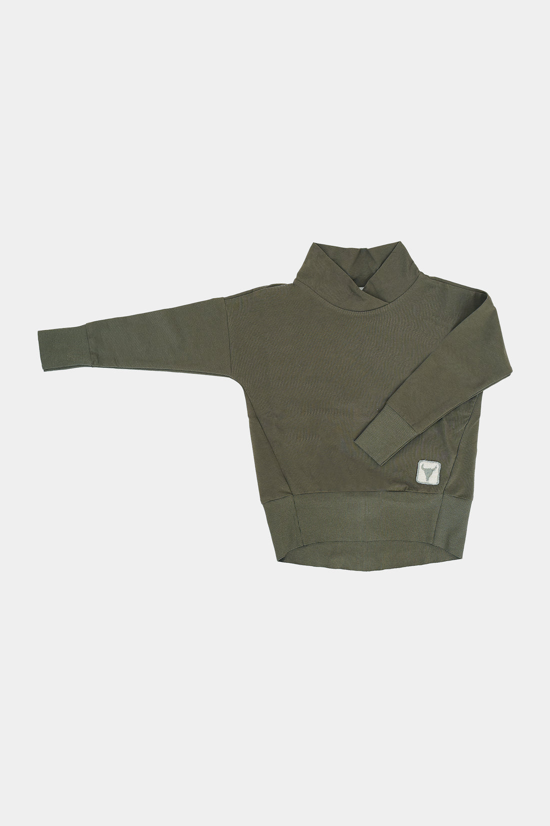 koszulka dziecięca- BASIC BOOSO LONGSLEEVE khaki