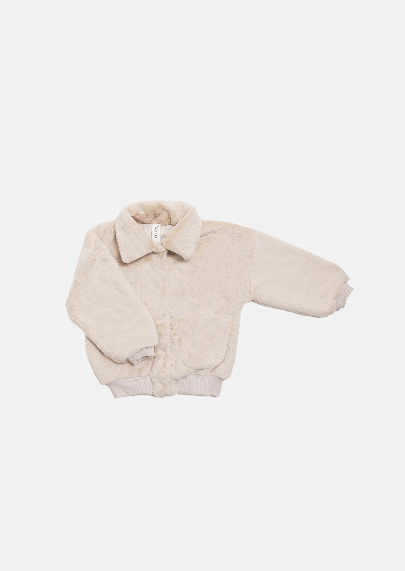 kożuch dziecięcy- FUR BOMBER beige