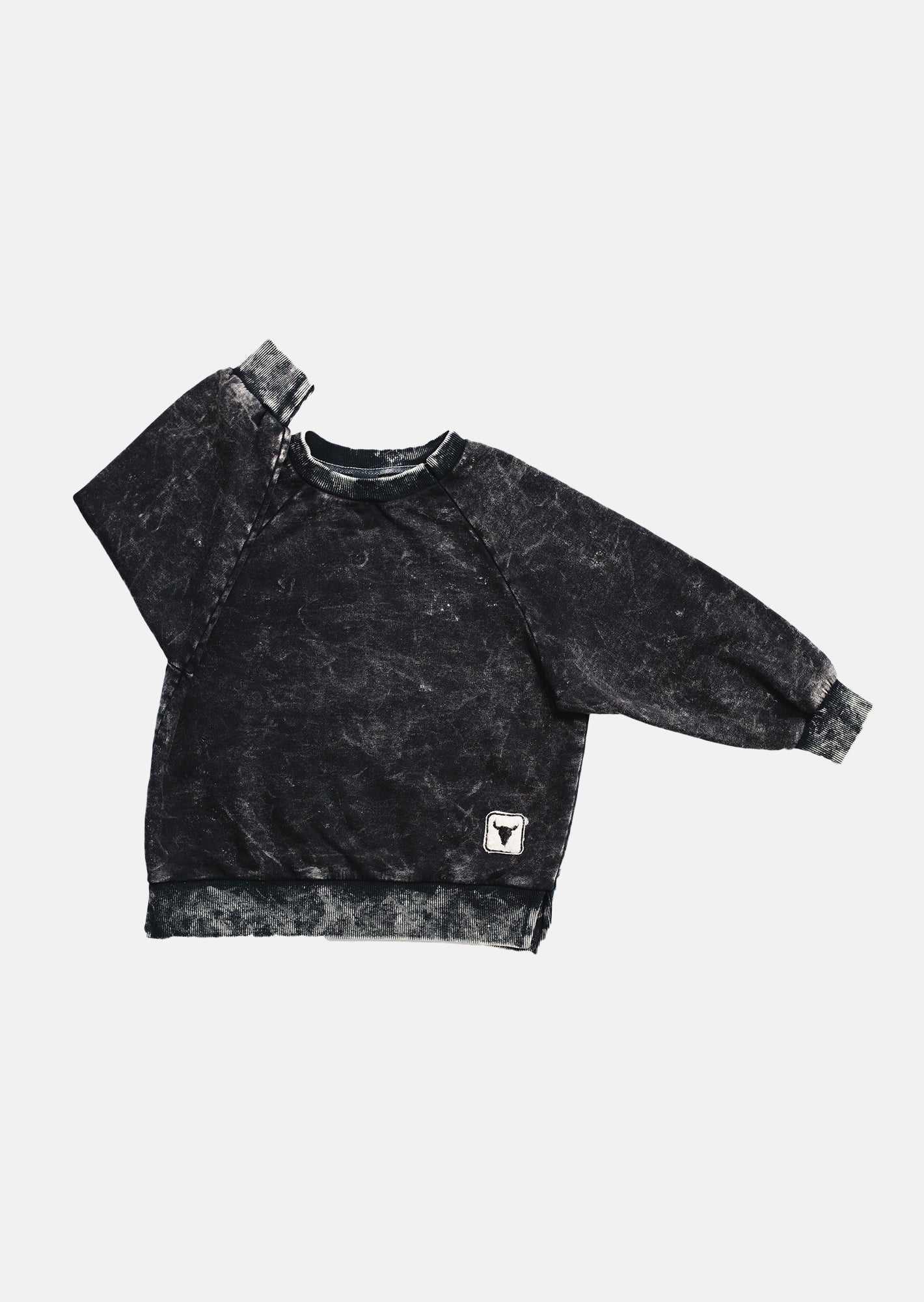 bluza dziecięca- SIMPLE BLACK BATIC SWEATSHIRT batic black