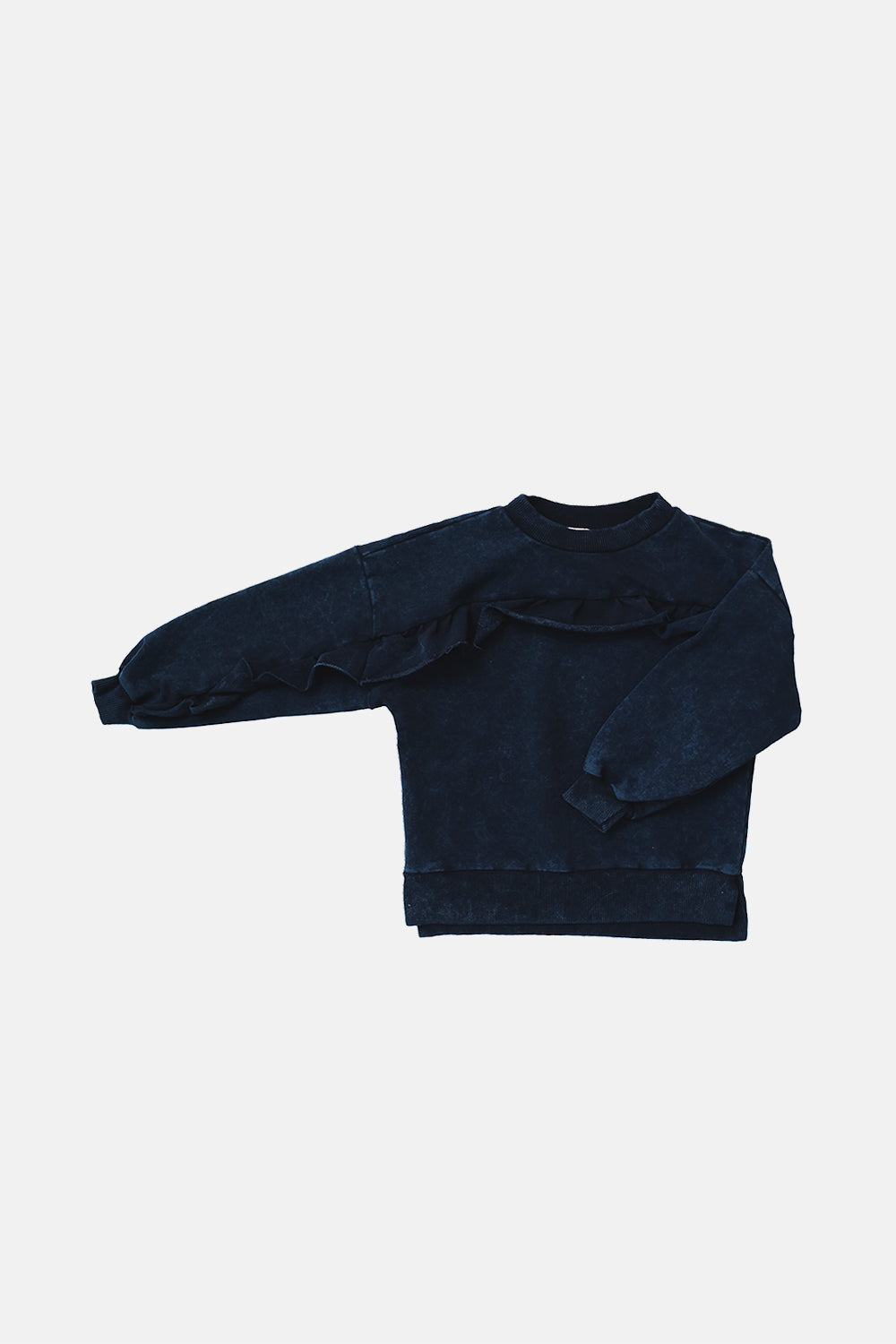 bluza dziecięca- BLACK FRILL VINTAGE SWEATSHIRT black