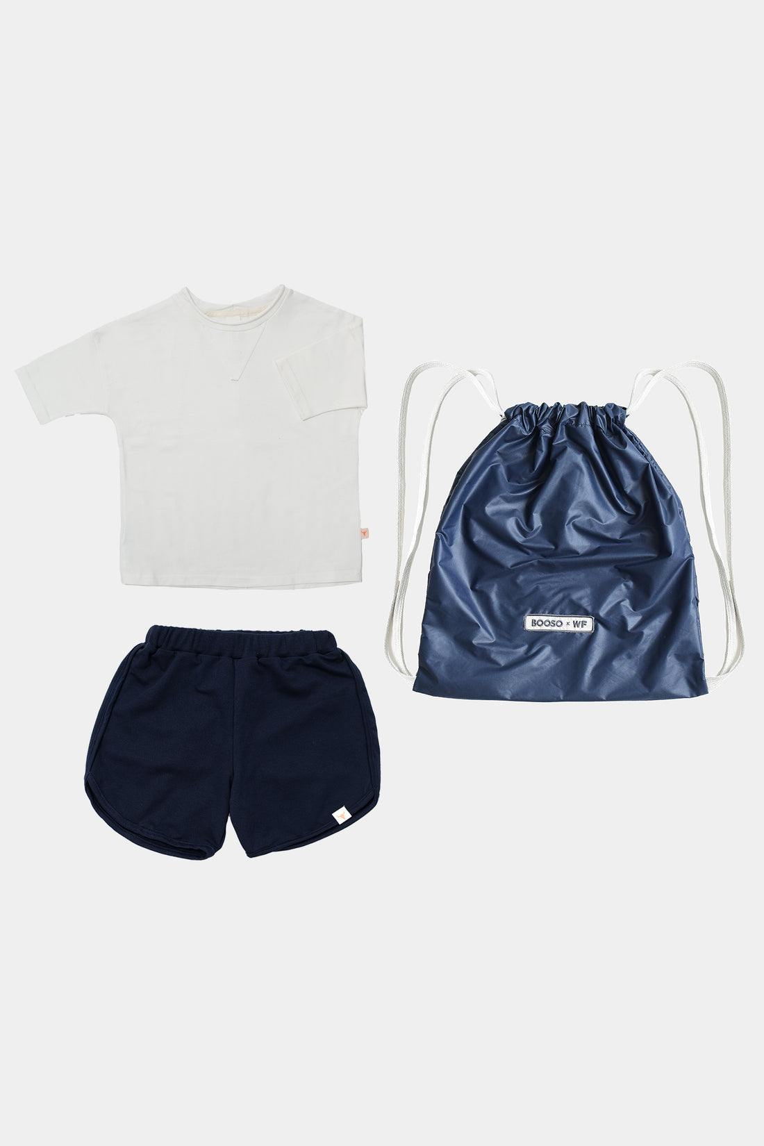 zestaw sportowy- BOOSO W-F WHITE/NAVY