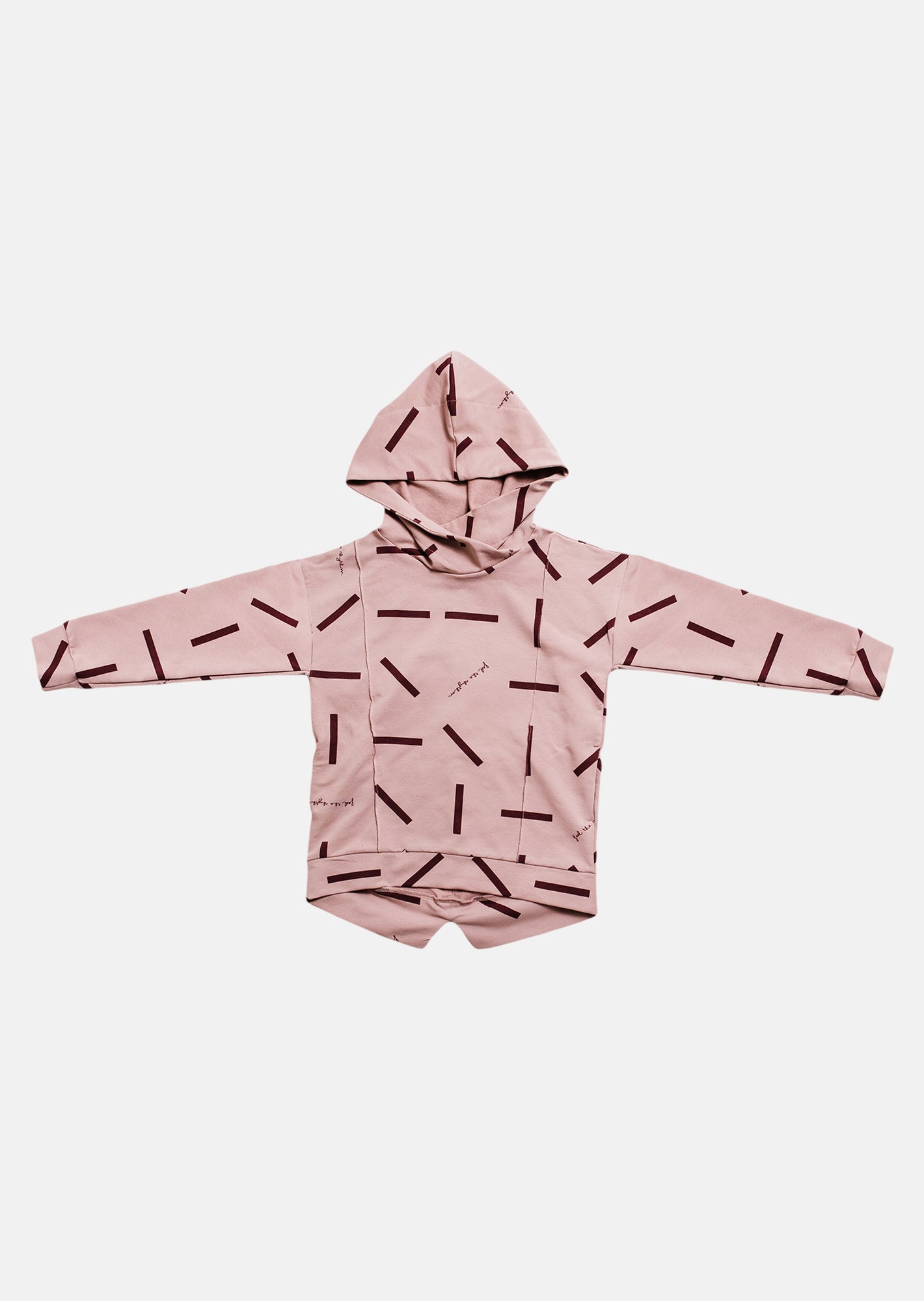 bluza dziecięca- RHYTHM HOODIE pink/burgund
