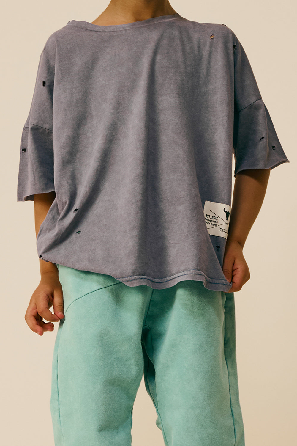 koszulka dziecięca- WIDE TORN TEE deep blue