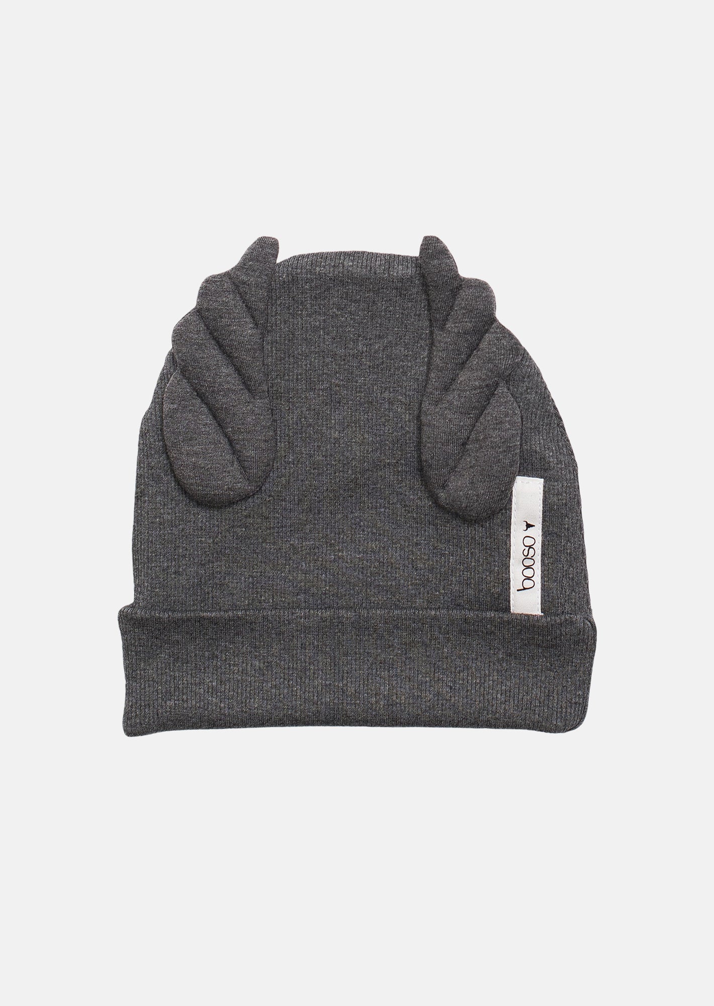 czapka dziecięca- RIBBING BEANIE WINGS double dark melange