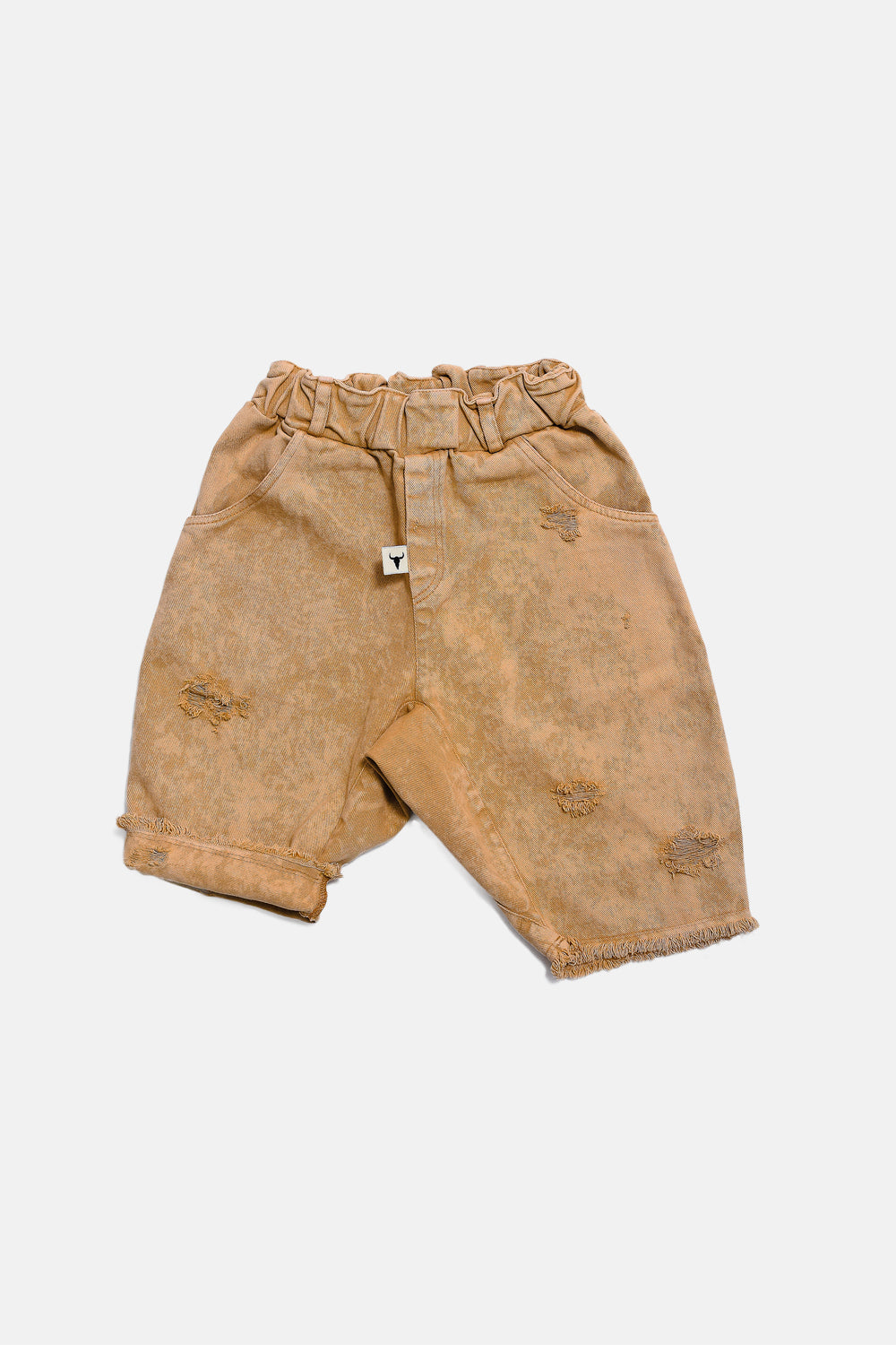 szorty dziecięce - CAMEL JEANS SHORTS camel