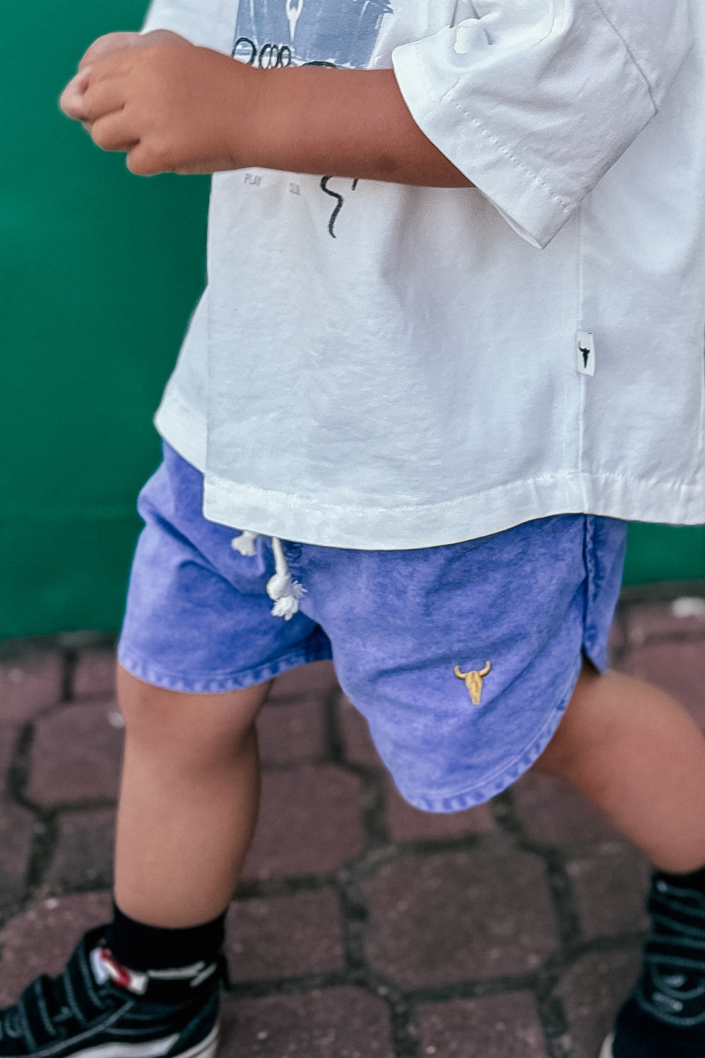 szorty dziecięce - SAND SHORTS purple