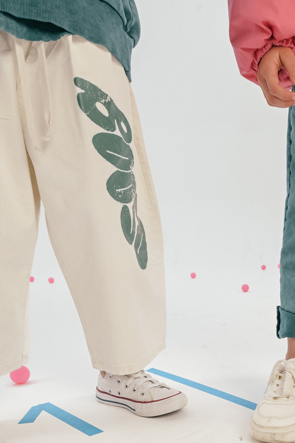 spodnie dziecięce - IVORY CULOTES PANTS