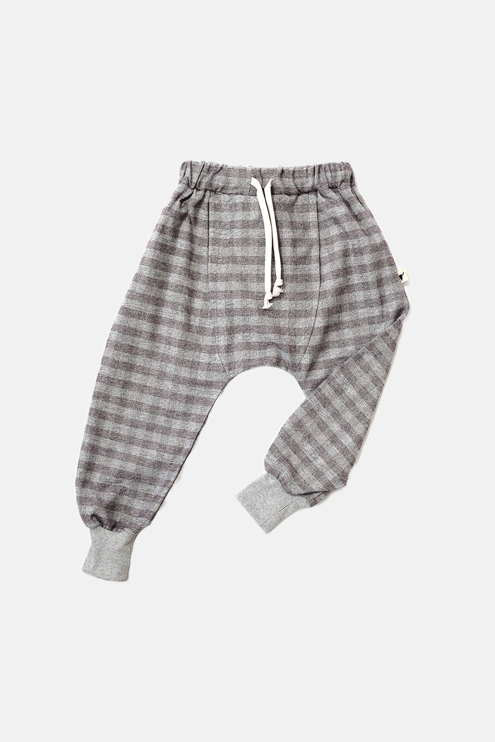 spodnie dziecięce - CHECKED ELEGANT PANTS purple/gray