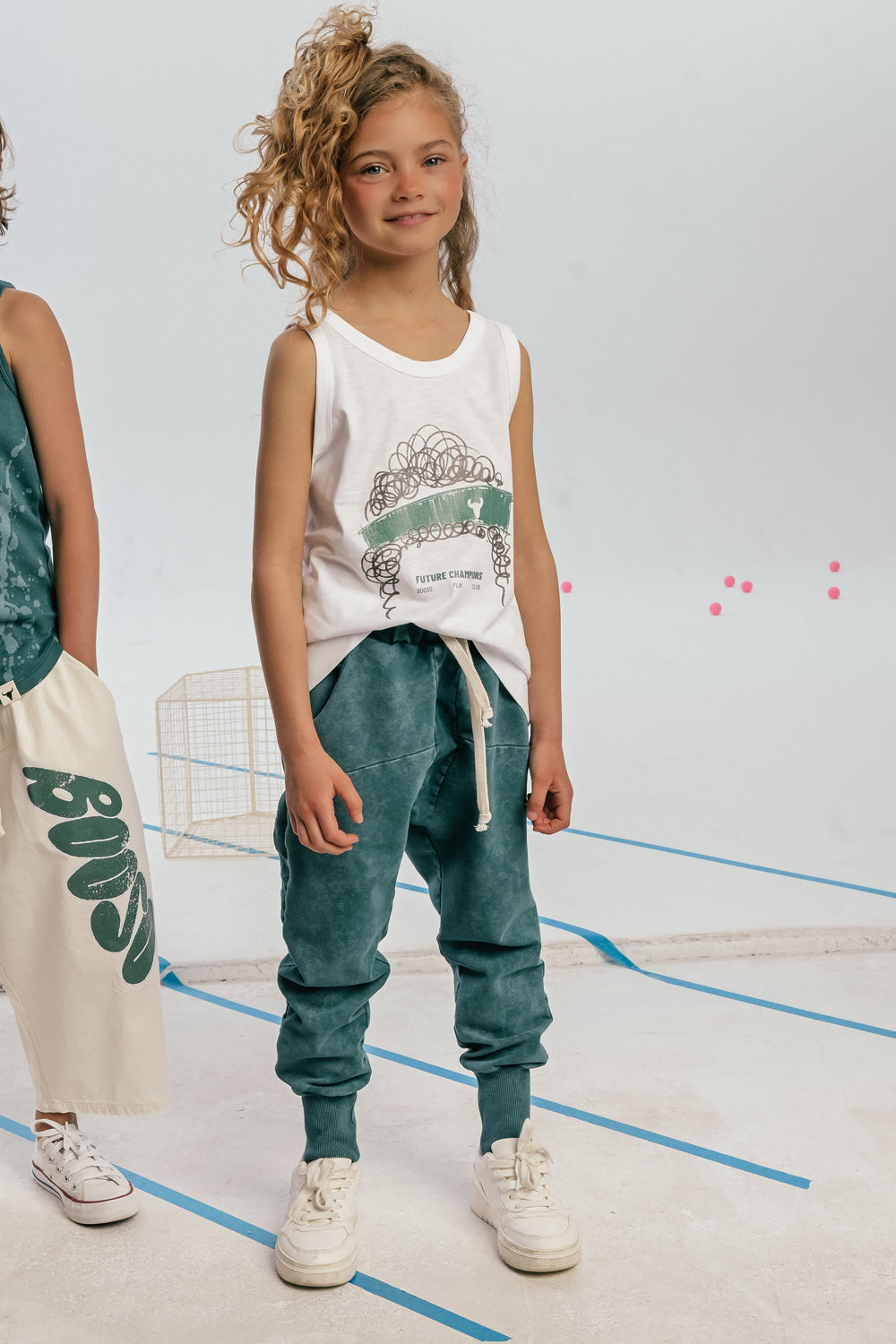 spodnie dziecięce - OCEAN STRIPED PANTS ocean