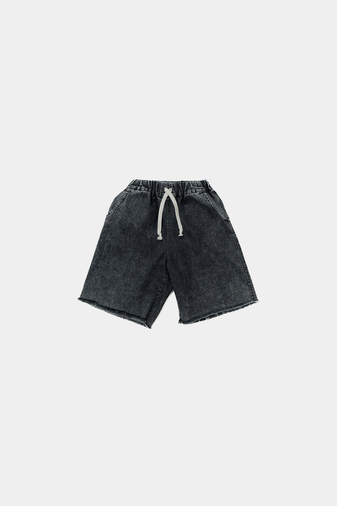 szorty dziecięce - JEANS SHORTS GRAPHITE