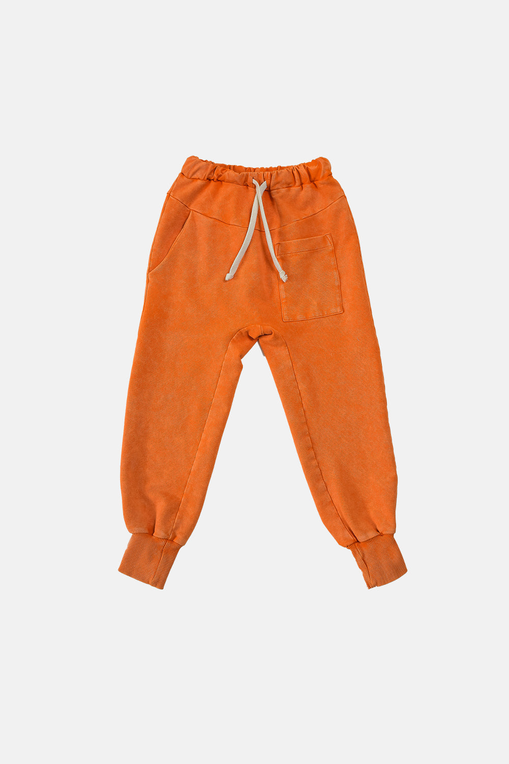 spodnie dziecięce - POCKET WELT PANTS orange