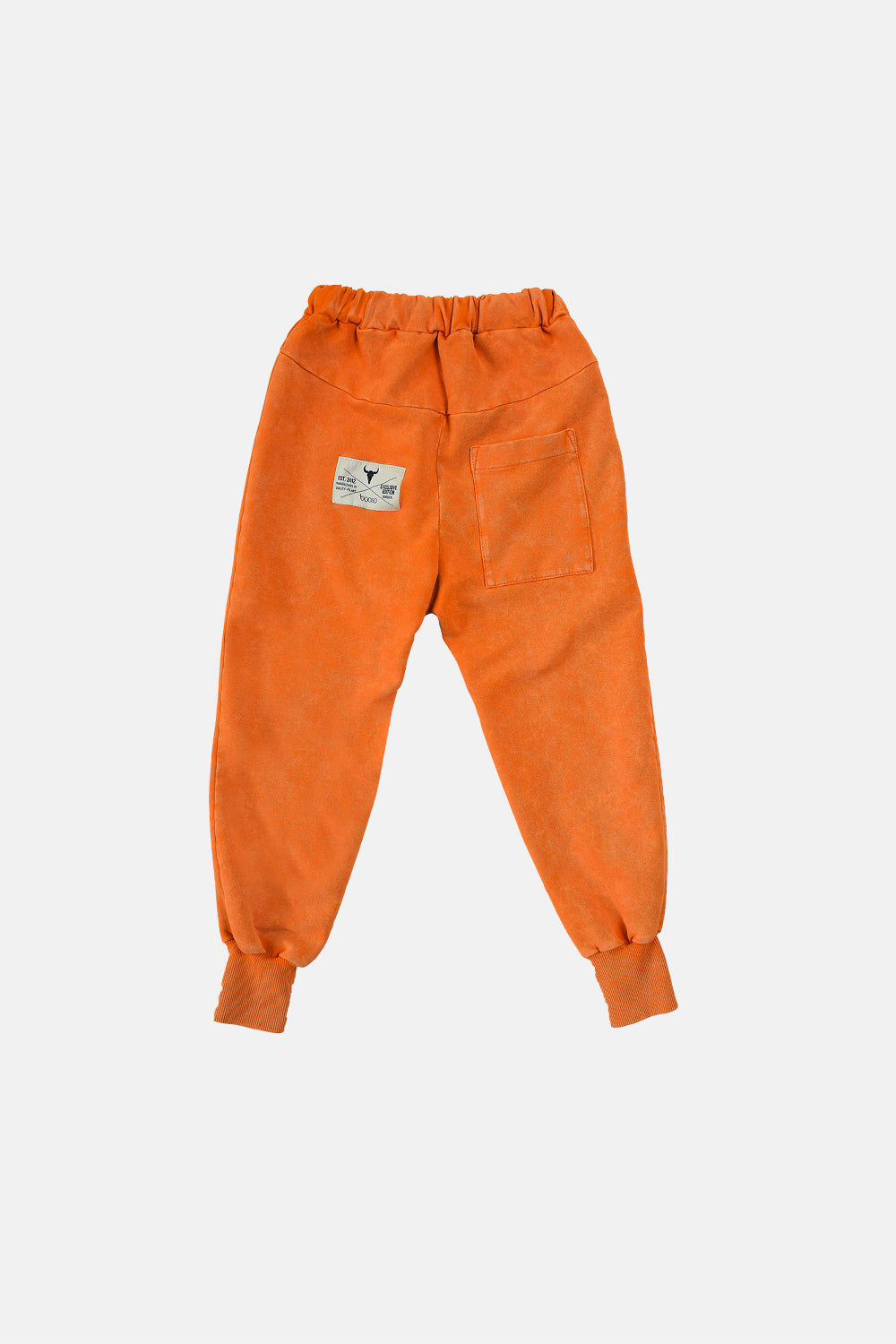 spodnie dziecięce - POCKET WELT PANTS orange