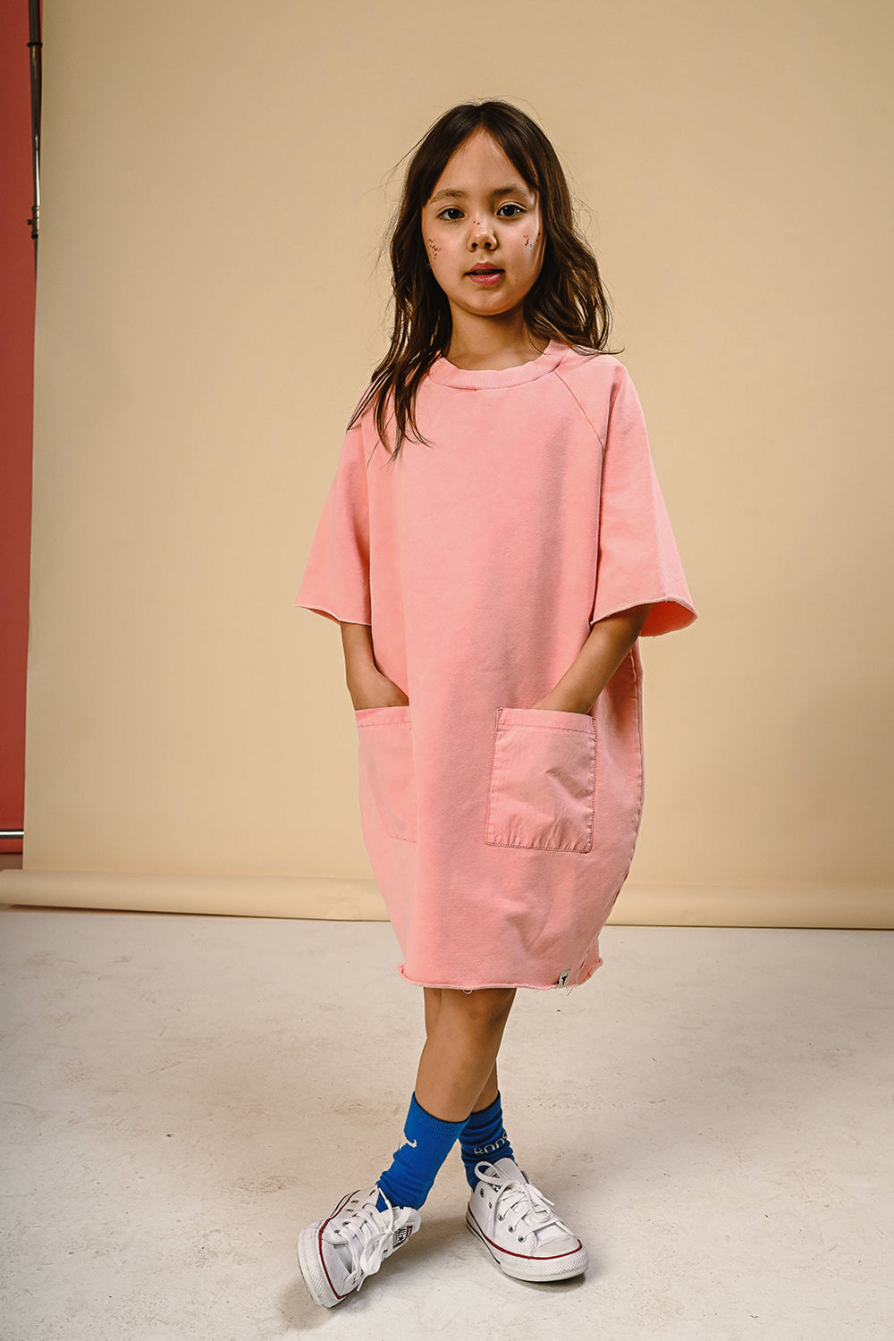 sukienka dziecięca- POCKET DRESS pink