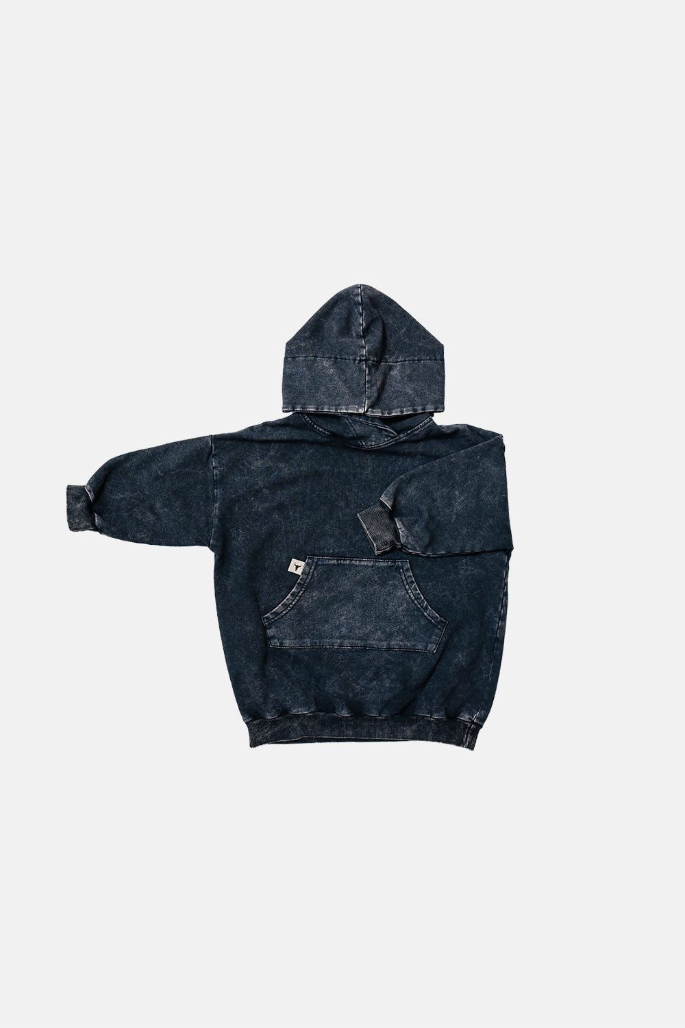sukienka dziecięca- TIEDYE BISON HOODIE DRESS black