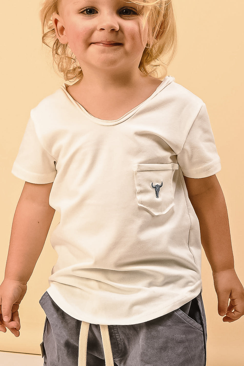 koszulka dziecięca- SIMPLE TEE ivory