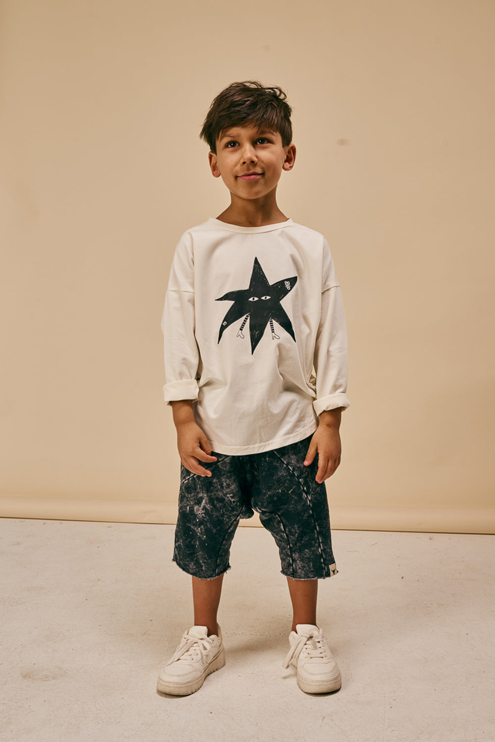 szorty dziecięce - SHAPE SHORTS black acid