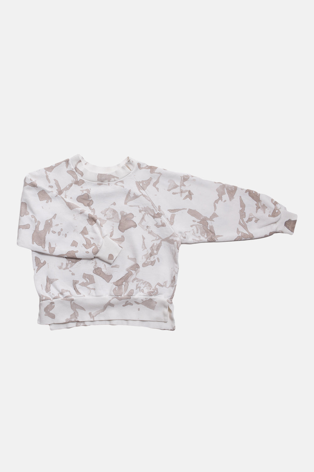 bluza dziecięca- SPLASH SHORT SWEATSHIRT ecru/beige