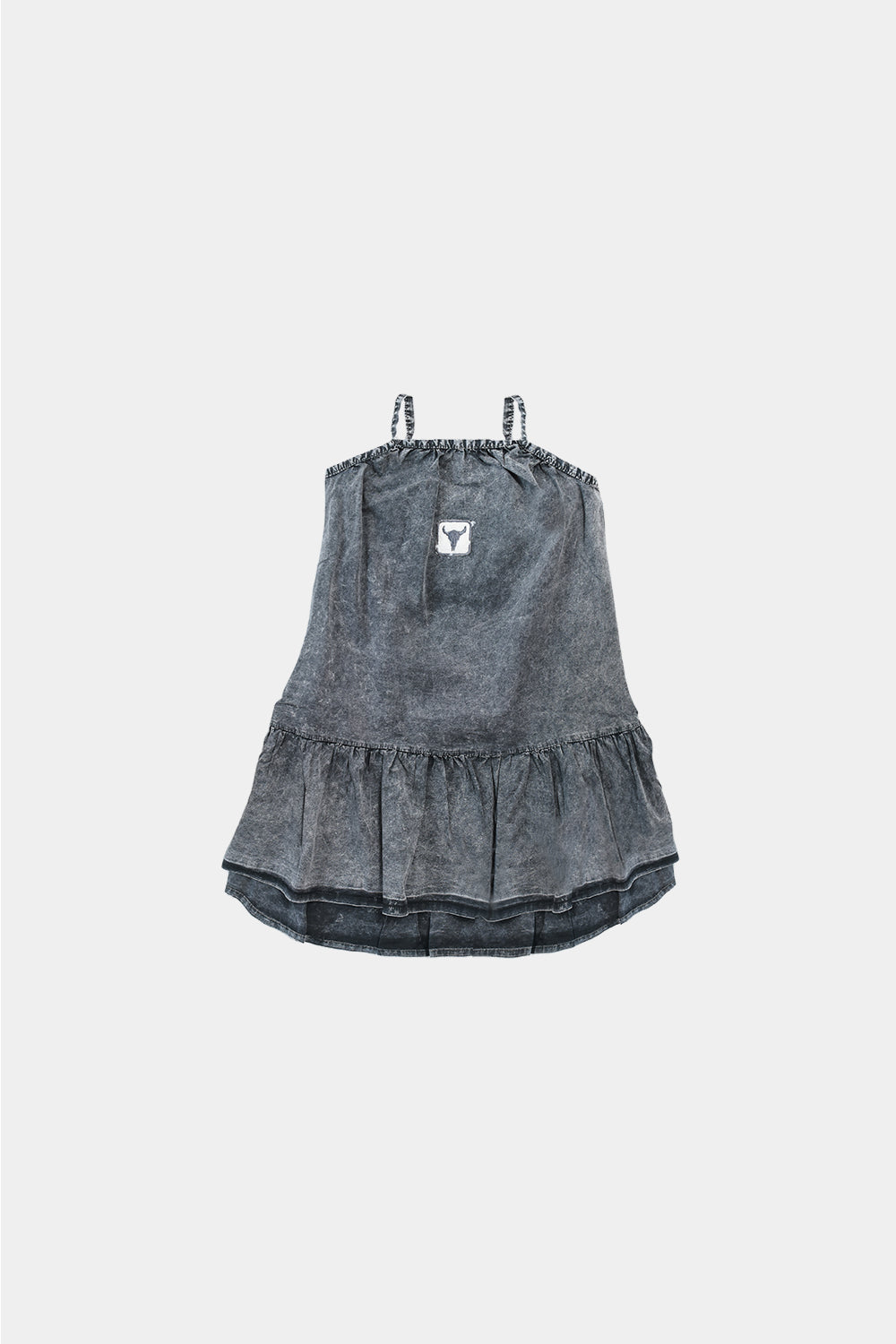 sukienka dziecięca- WAVE LONG DRESS acid graphite