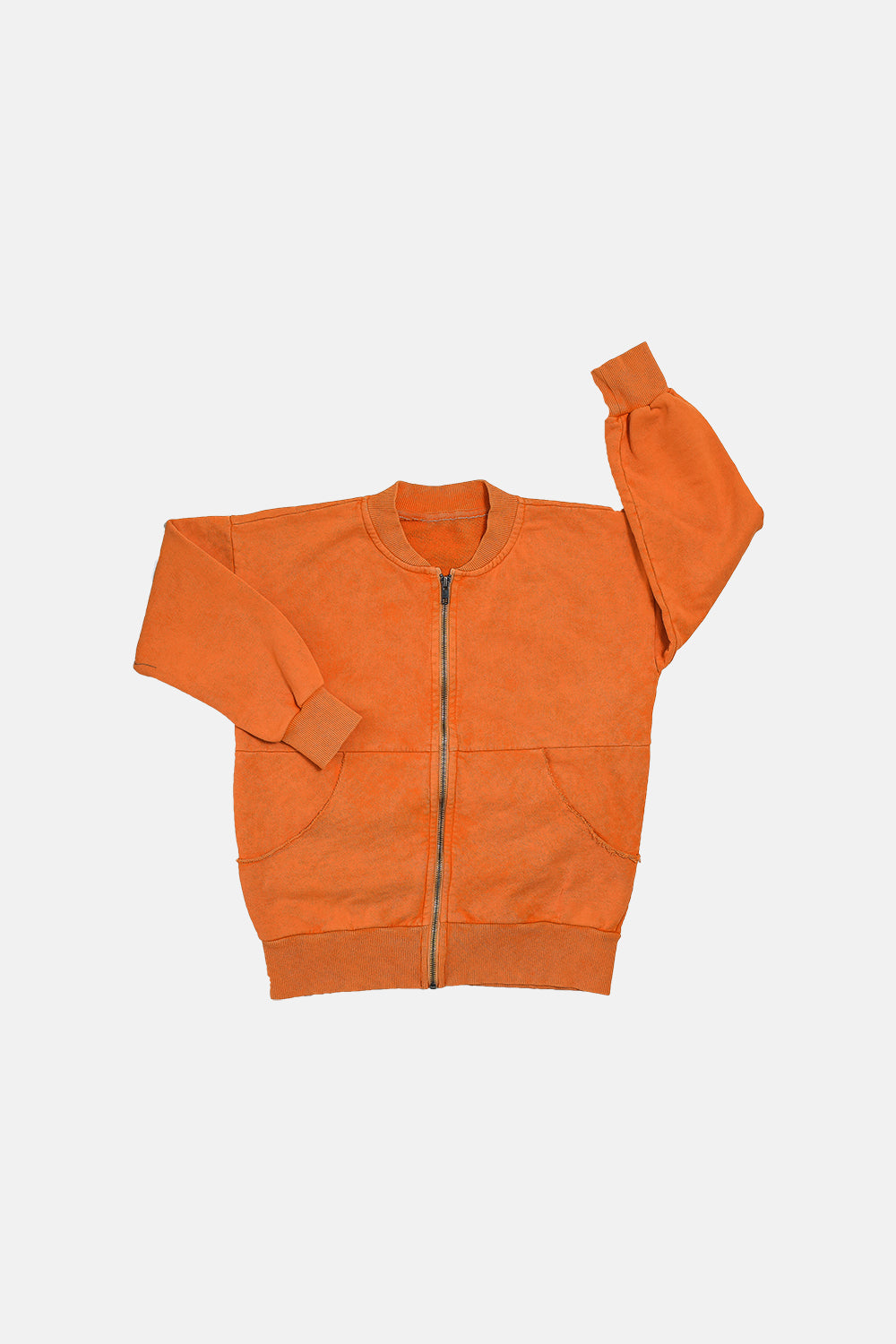 bluza dziecięca- ZIP VINTAGE SWEATSHIRT orange