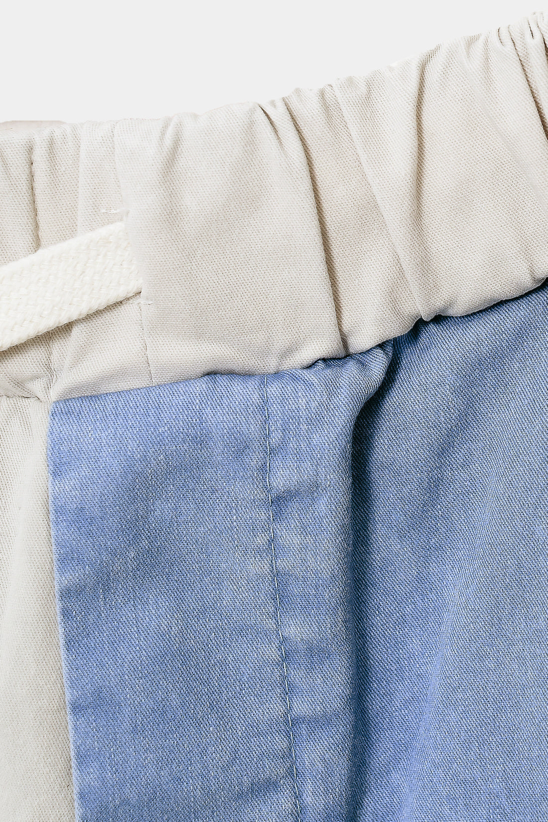 spodnie dziecięce- DOUBLE WIDE PANTS ivory/blue