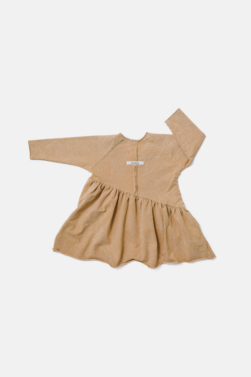 sukienka dziecięca- BEVEL DRESS vintage camel