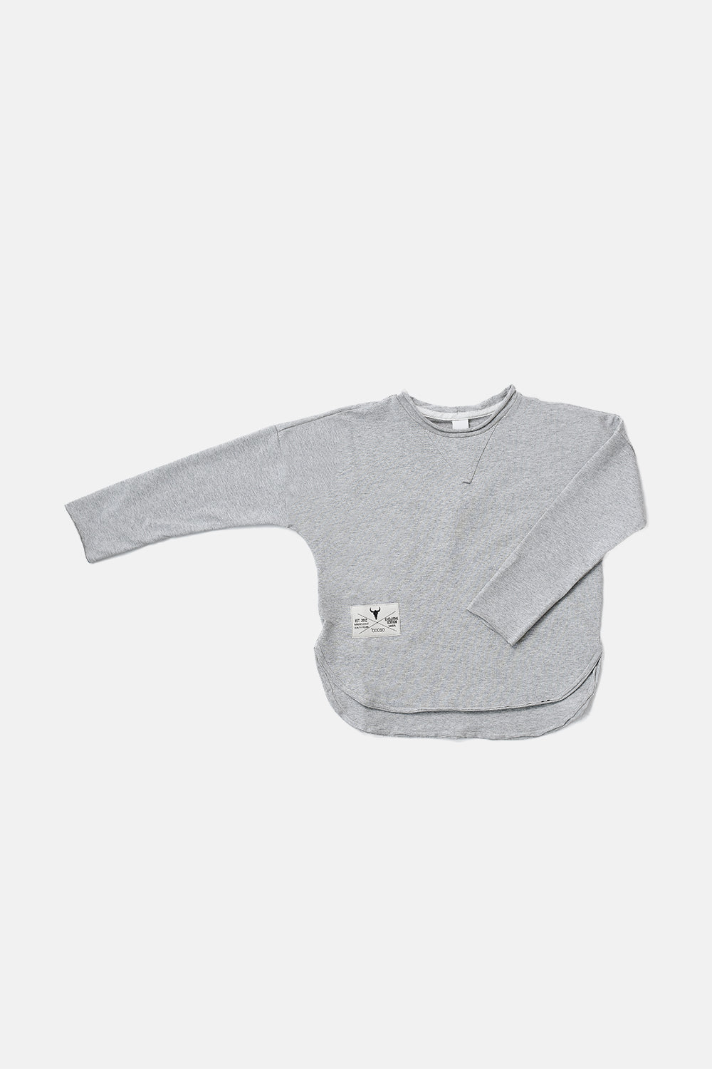 koszulka dziecięca- GRAY MARL LONGSLEEVE gray marl