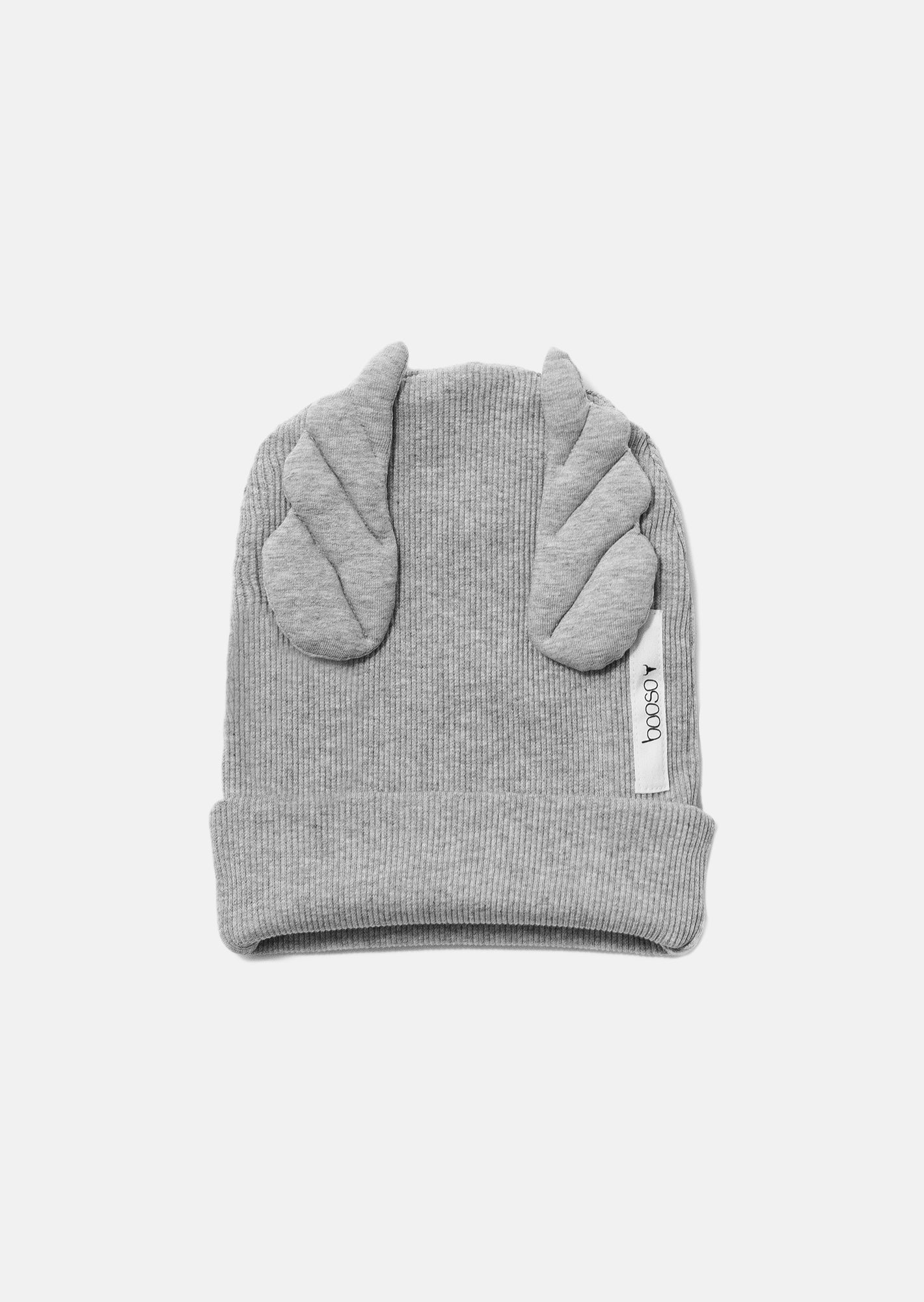 czapka dziecięca- RIBBING BEANIE WINGS double gray marl