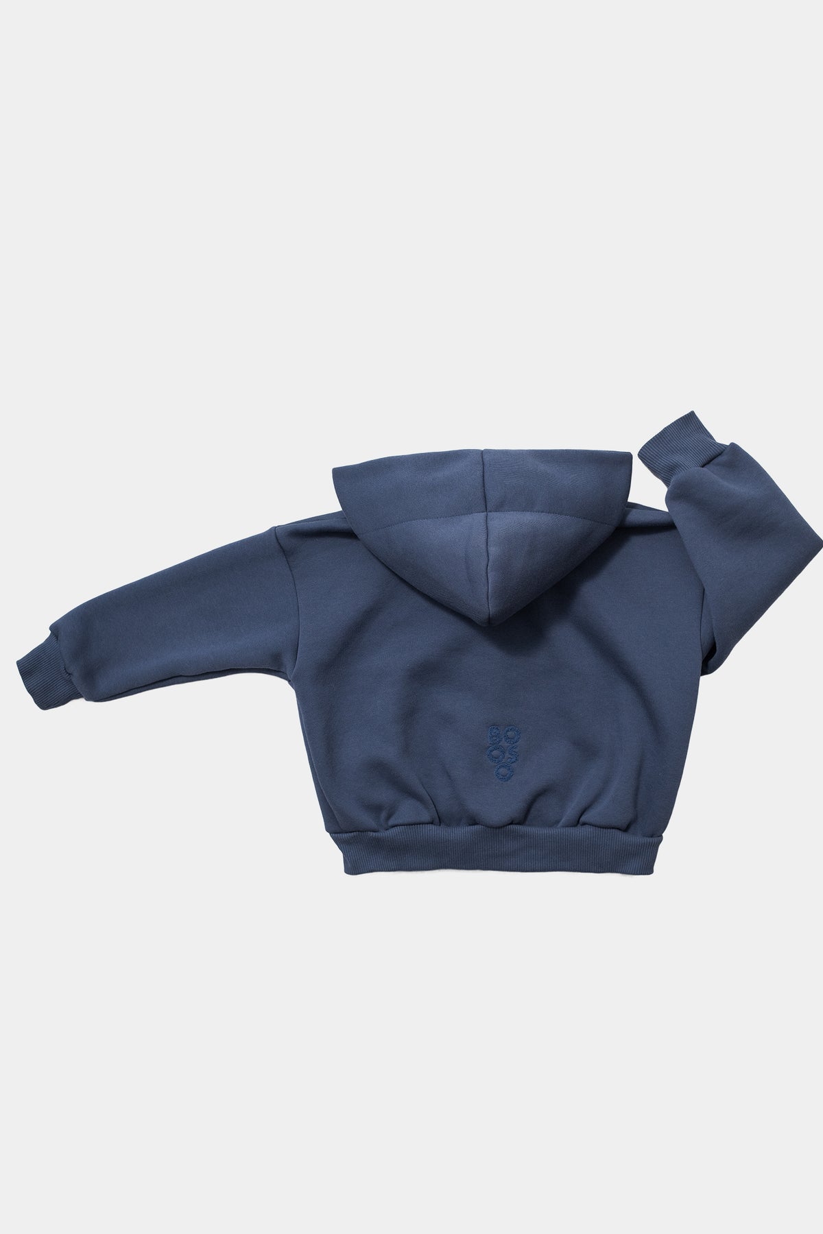bluza dziecięca- WARM ZIP HOODIE indygo