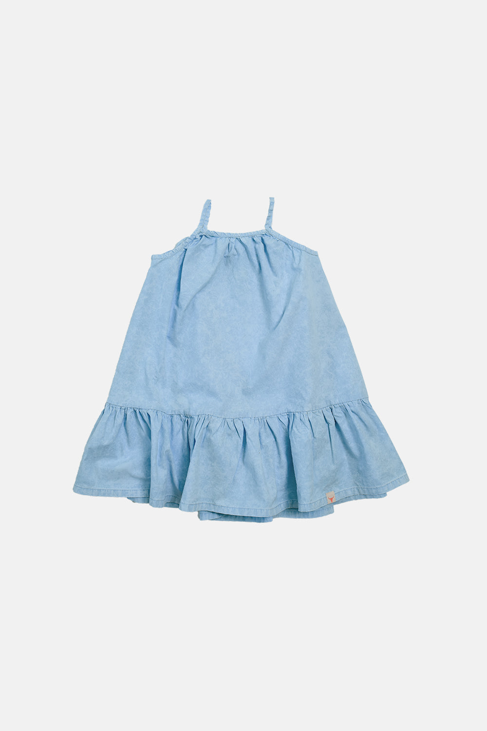 sukienka dziecięca- WAVE LONG DRESS light blue