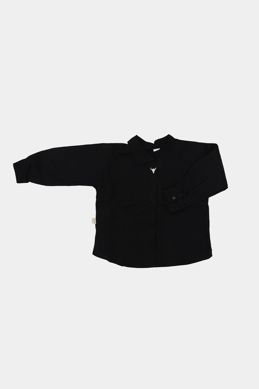 koszula dziecięca- LINEN SHIRT black