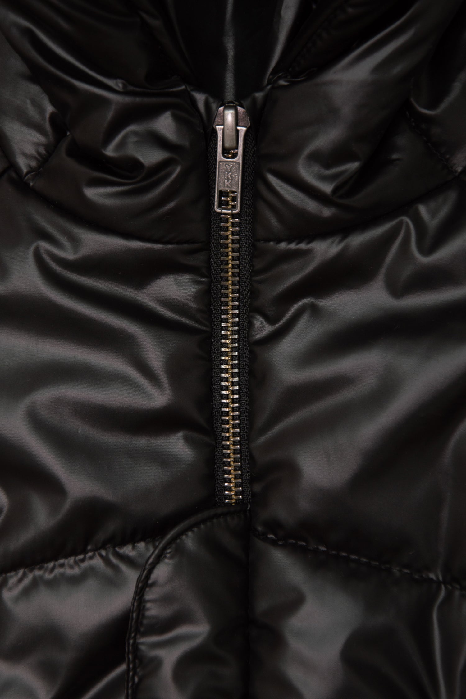 kurtka dziecięca- BLACK ZIP COAT