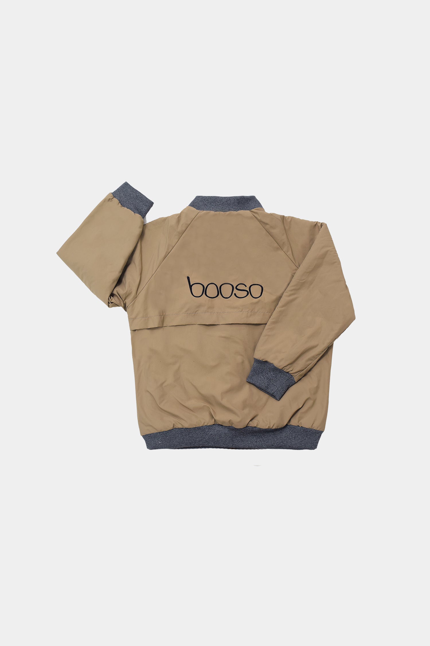wiosenna kurtka dziecięca - BEIGE BOMBER